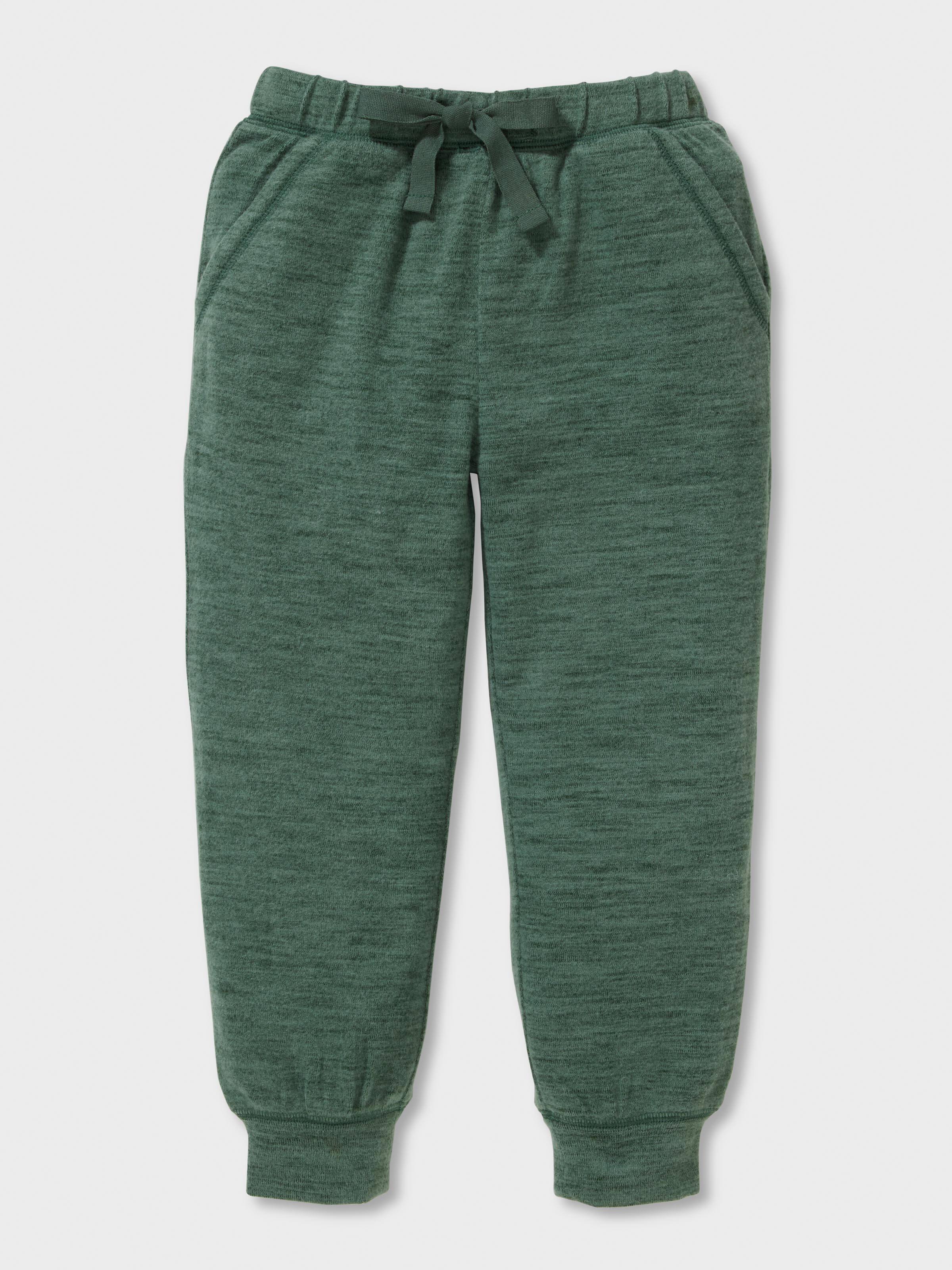 Boys Green Plush Long Pj Set