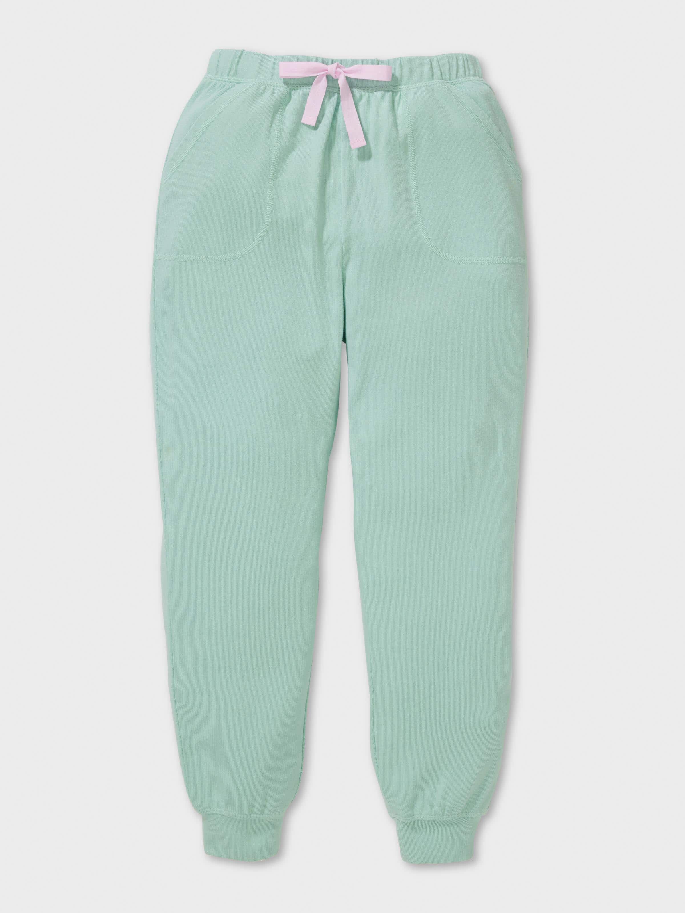Girls Mint Plush Long Pj Set