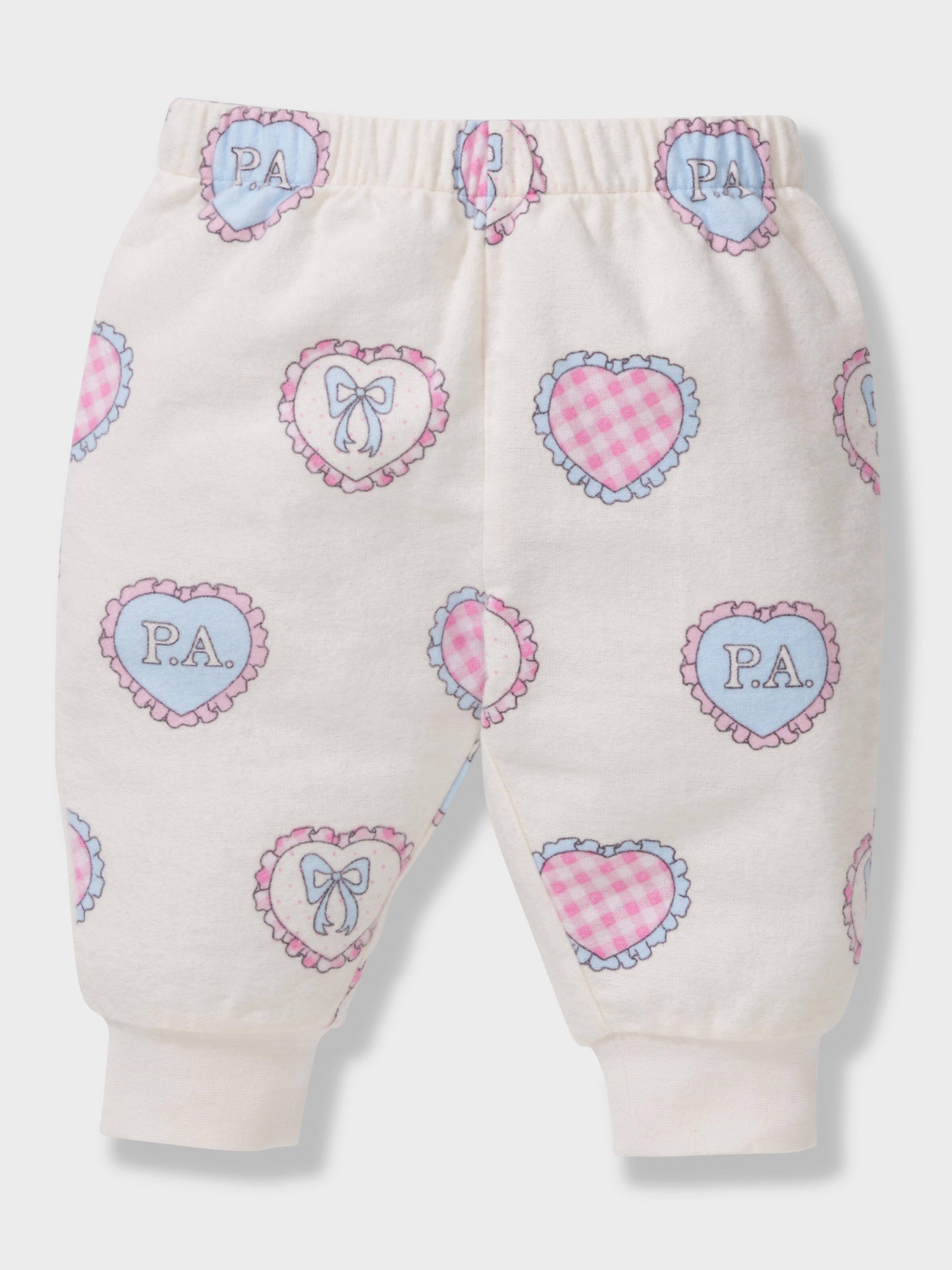 Baby Girl Hearts 100% Cotton Long Pj Set