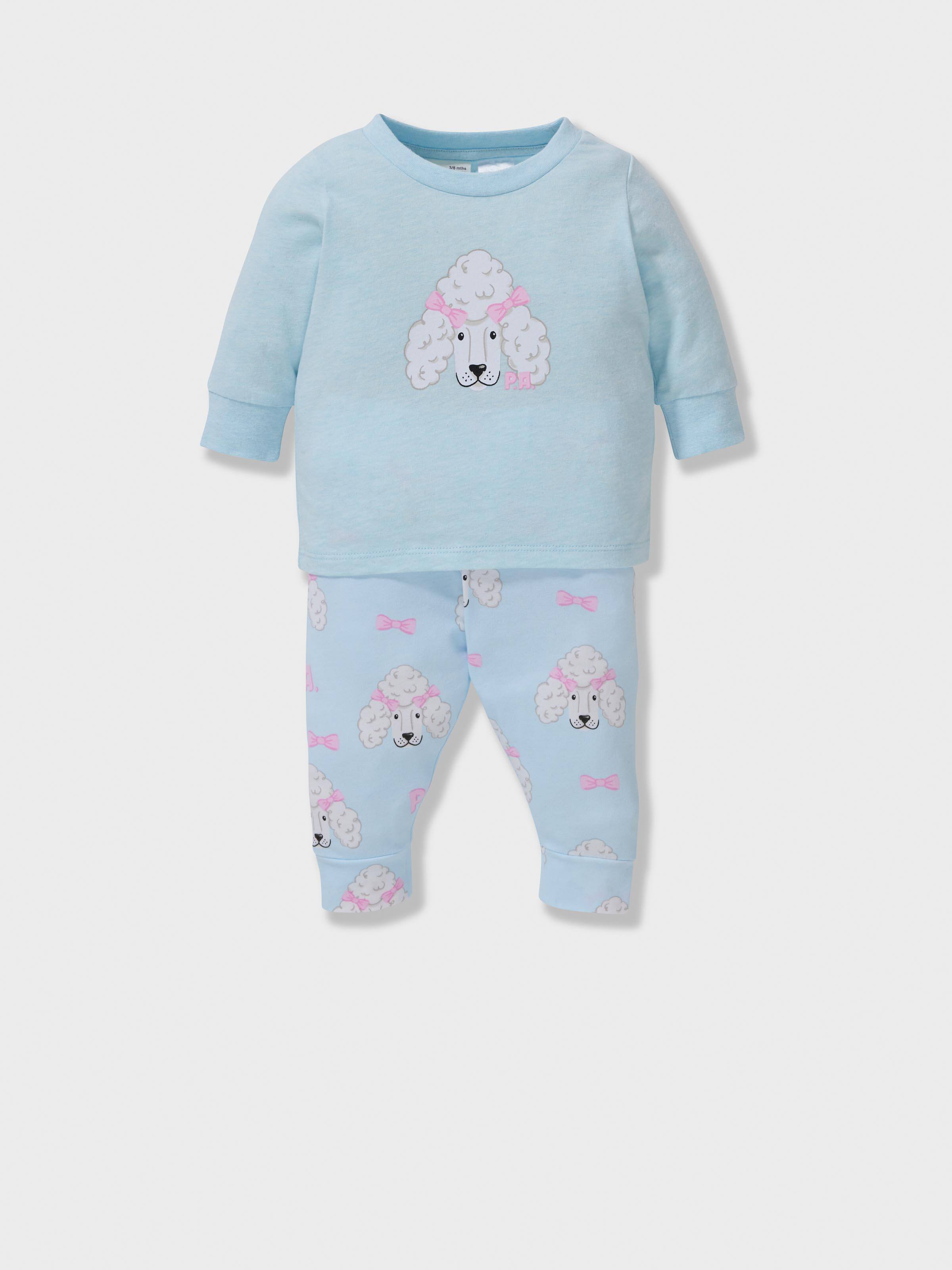 Baby Girl Poodle Long Pj Set