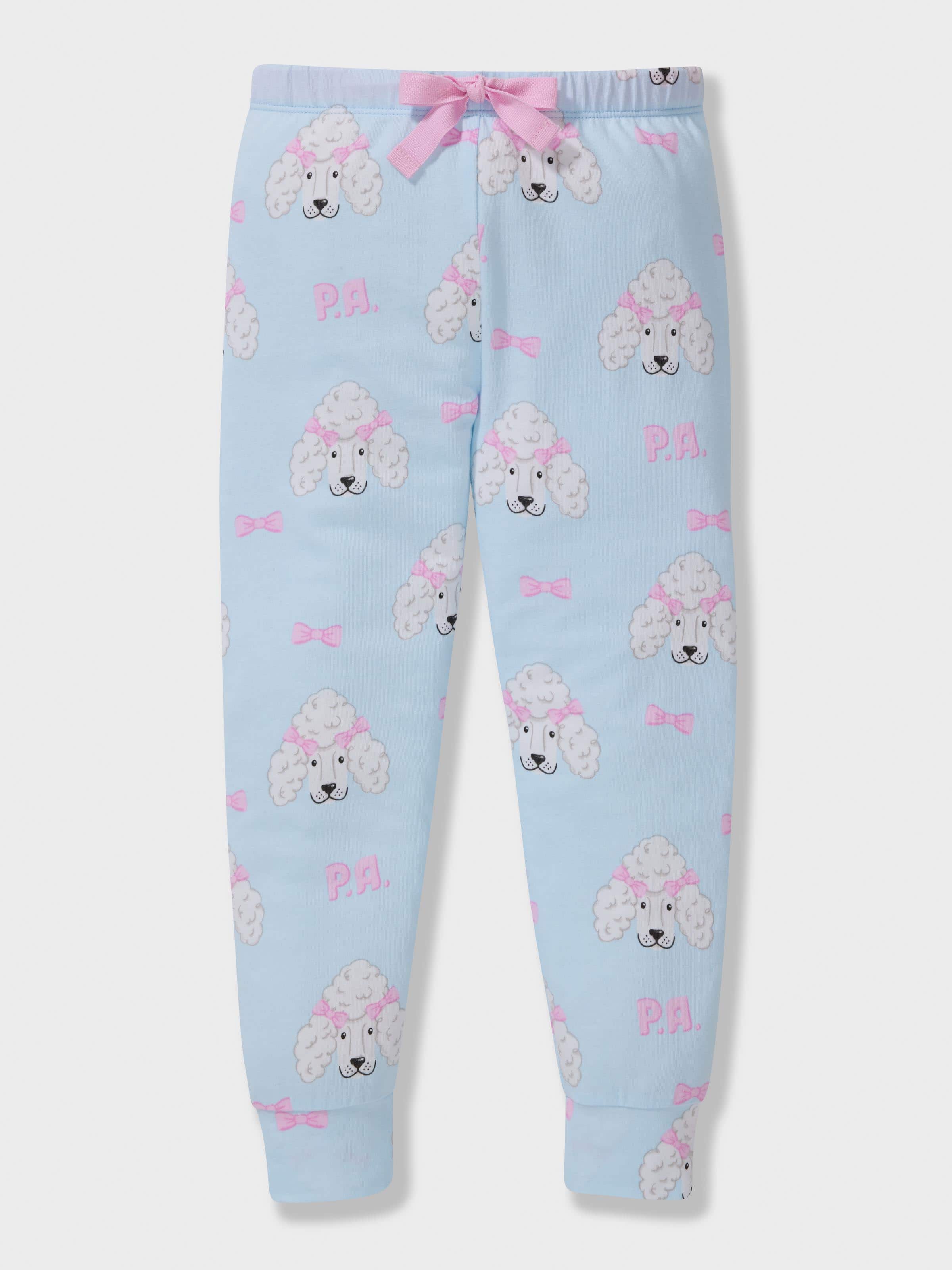 Jnr Girls Poodle Long Pj Set