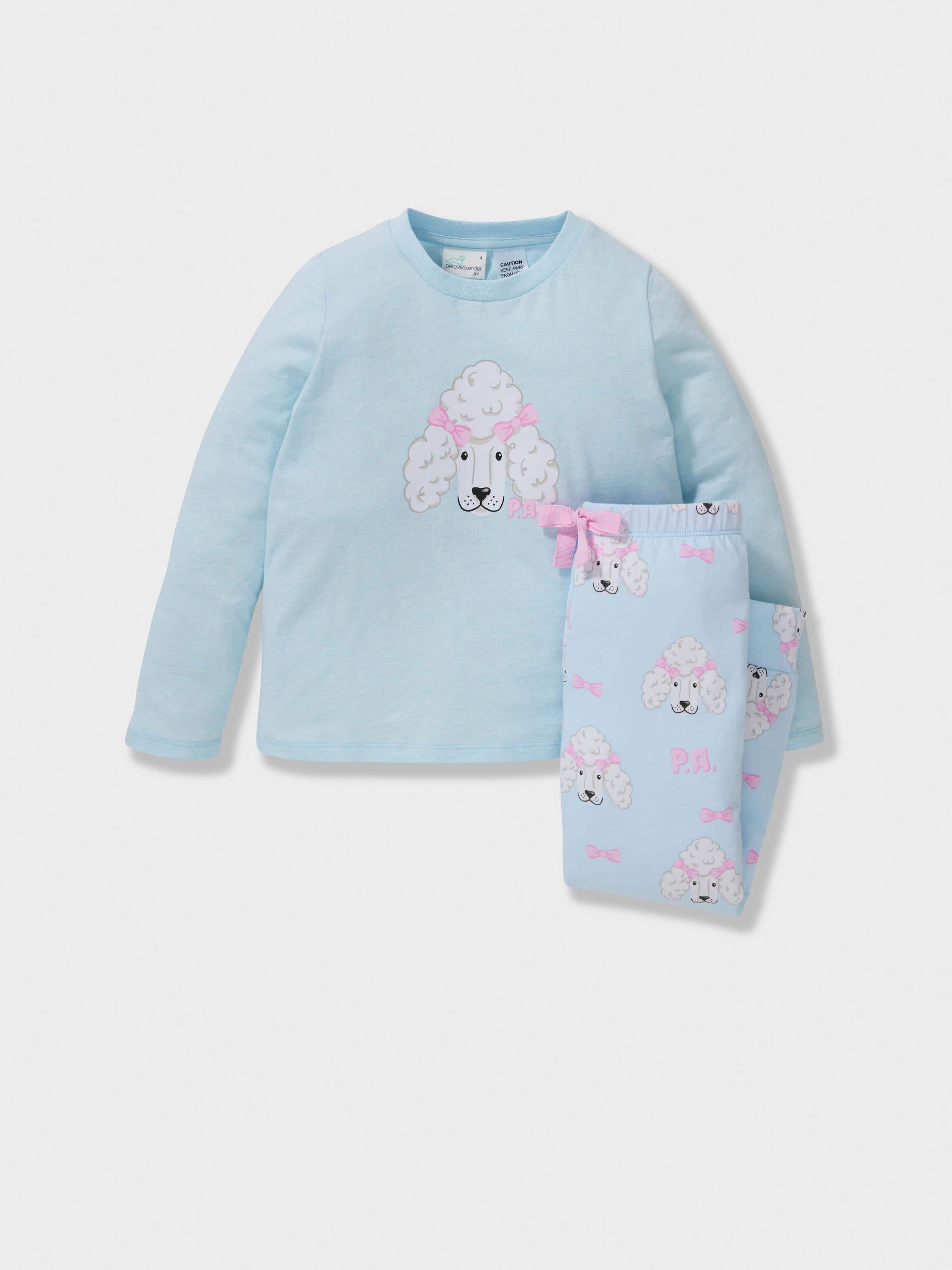 Jnr Girls Poodle Long Pj Set