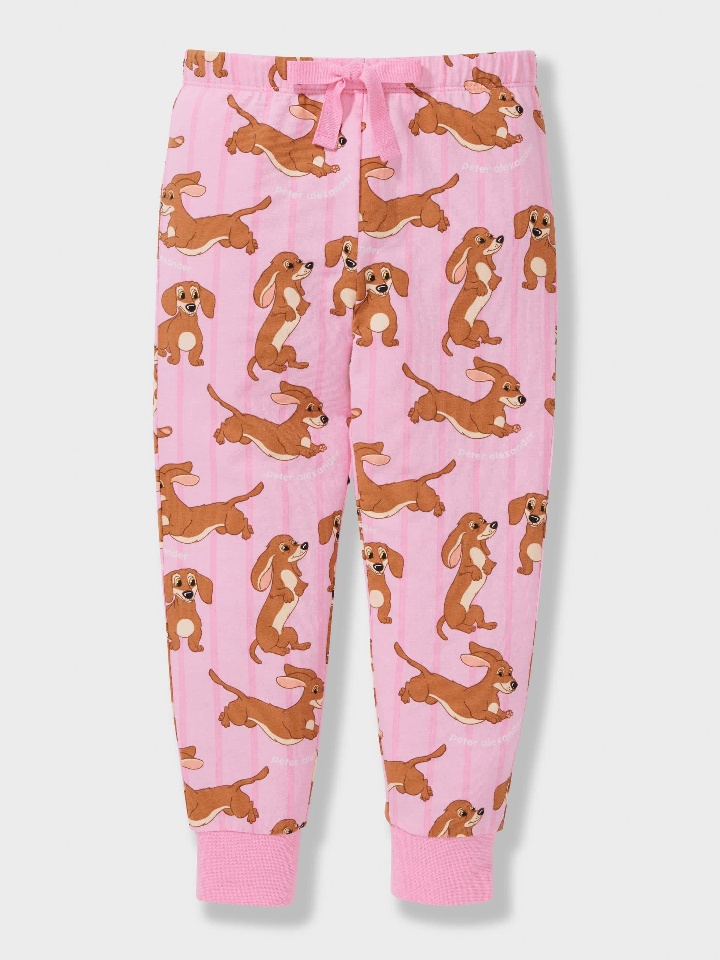 Girls Pink Penny Long Pj Set
