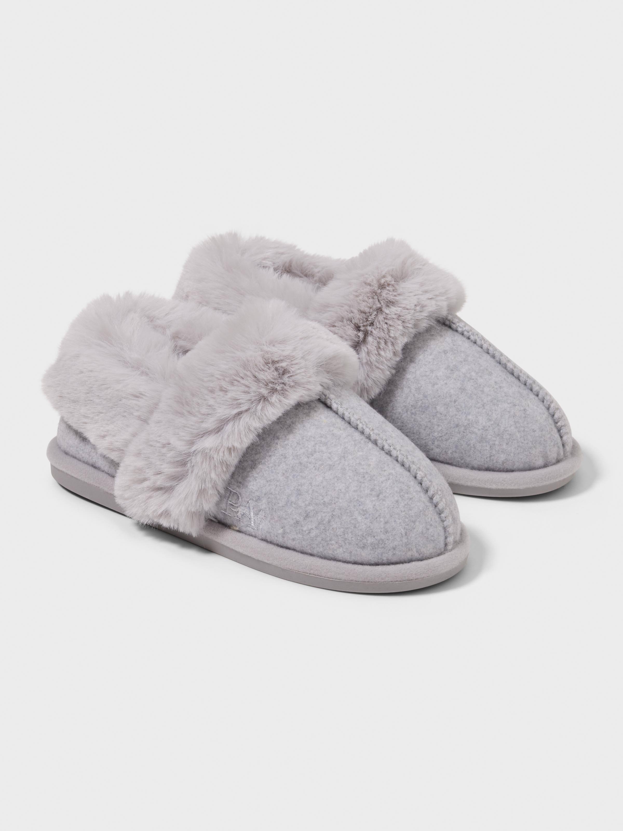 Grey Cosy Slipper