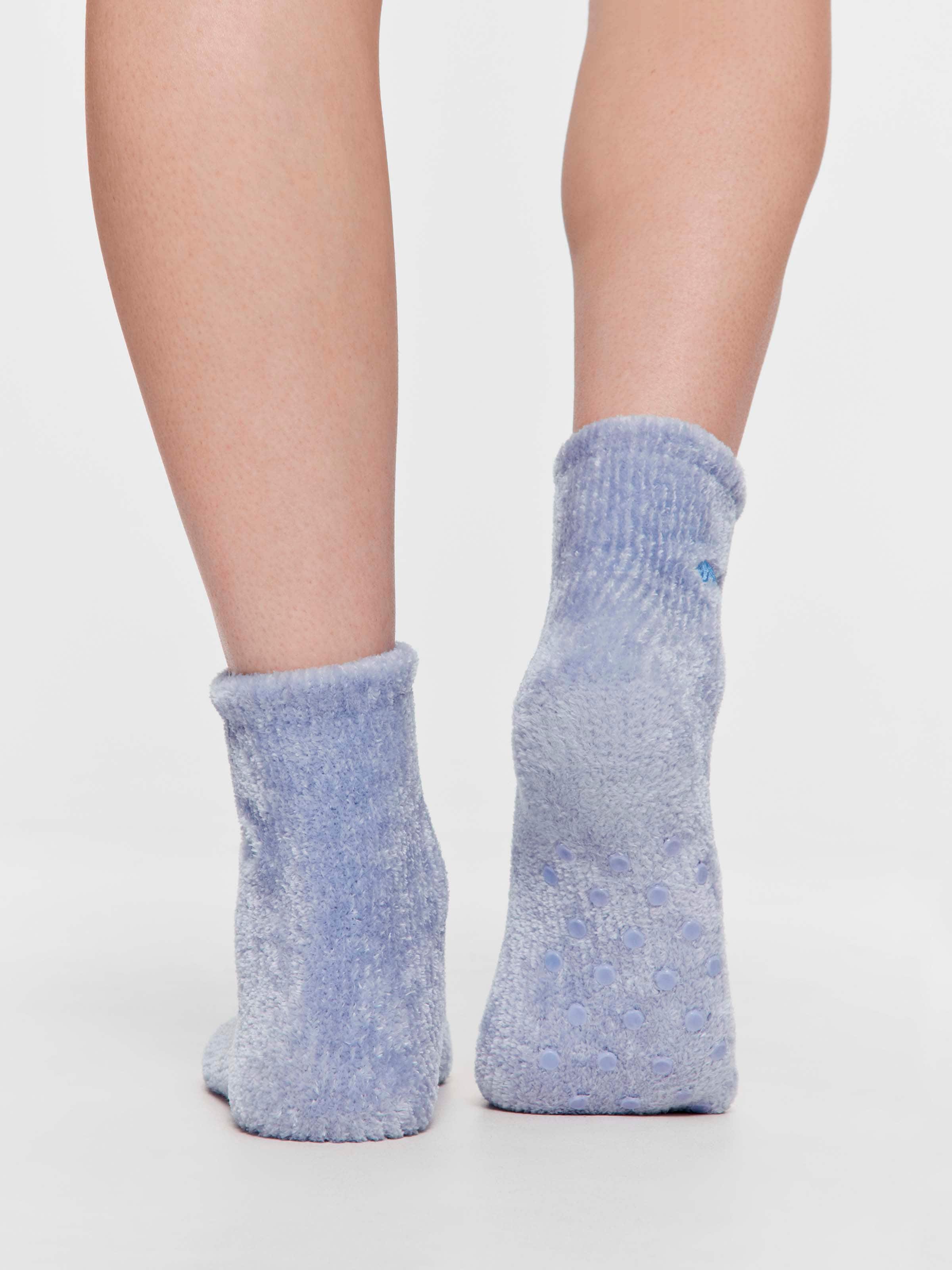 Blue Chenille Sock