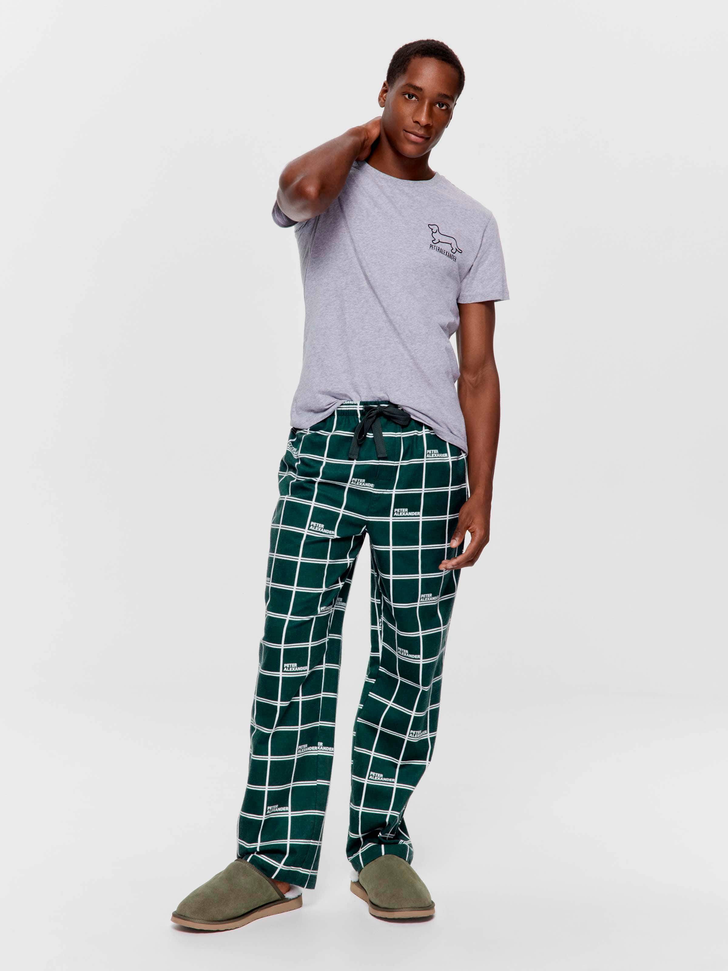 Windowpane Flannelette Classic Pj Pant
