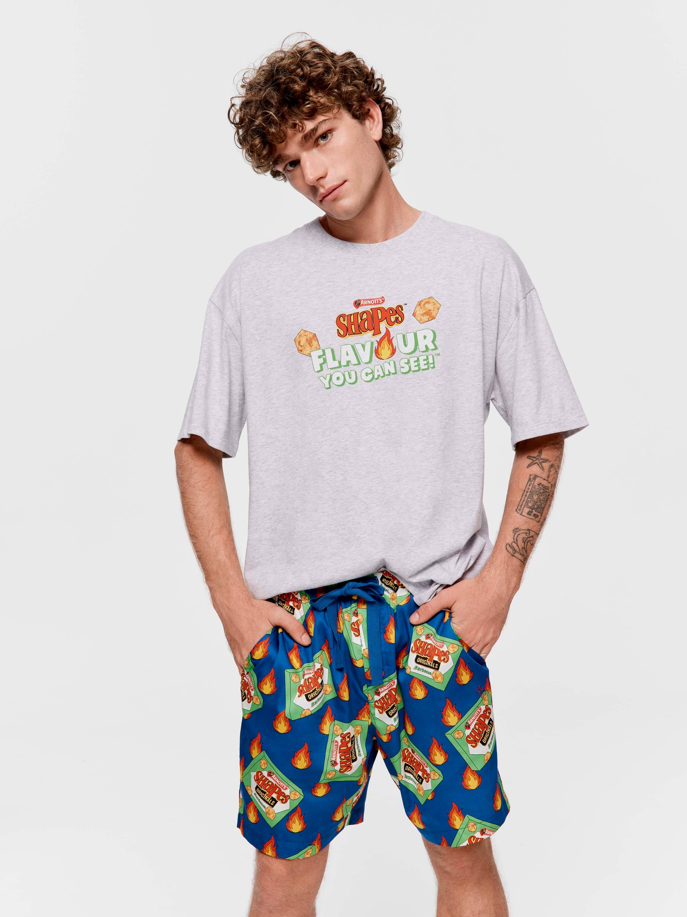 Arnott's Bbq Shapes 100% Cotton Mid Short