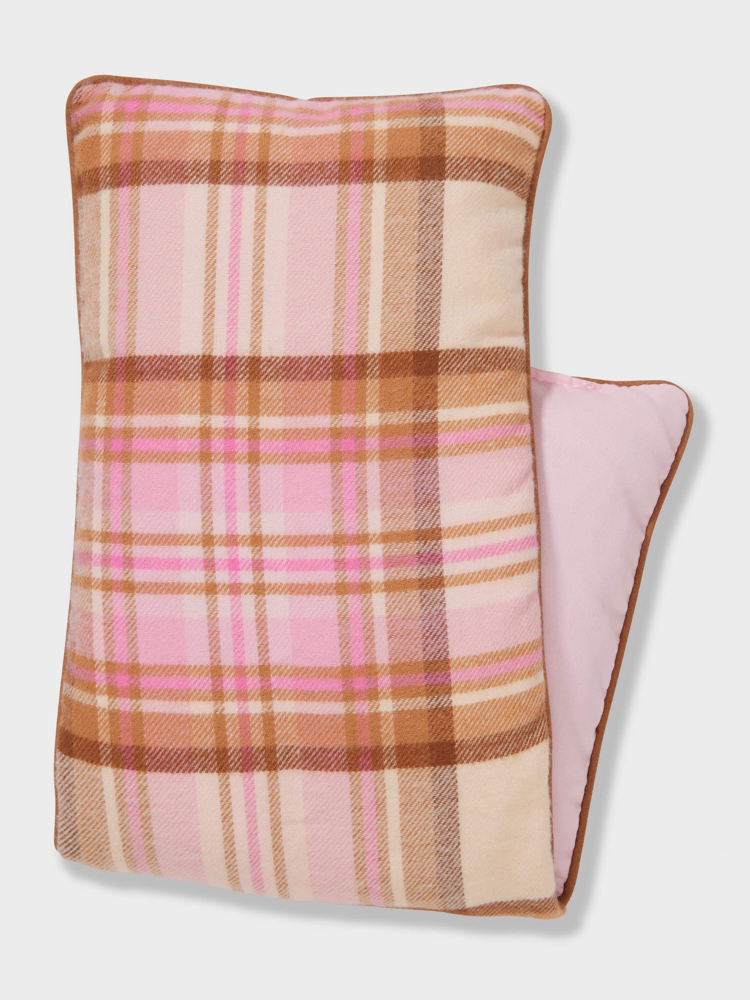 Pink Check Heat Pillow