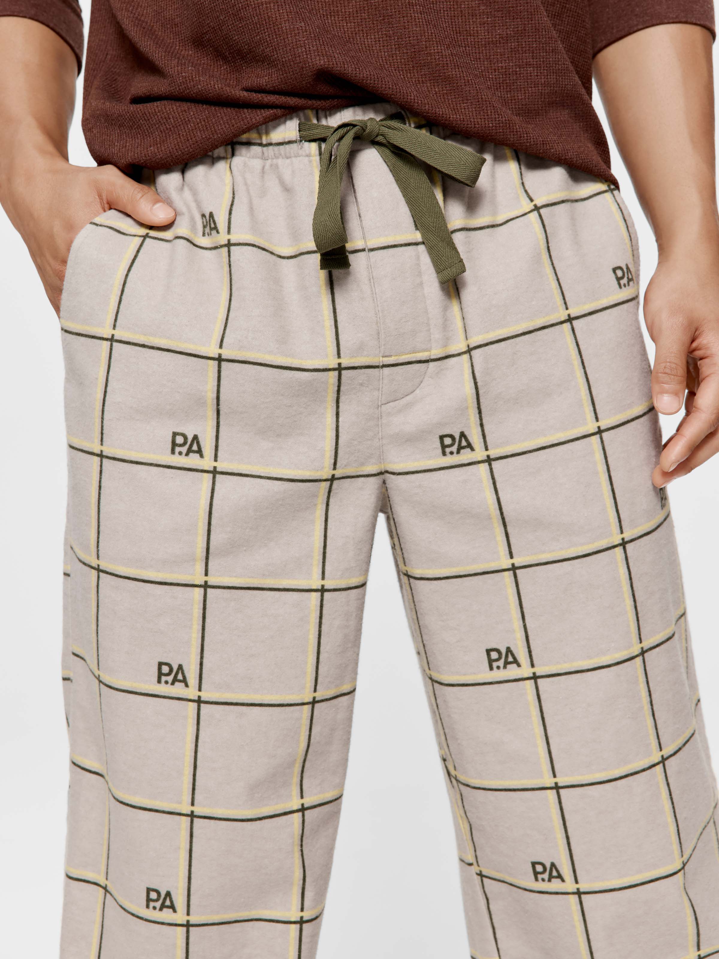 Windowpane 100% Cotton Flannelette Classic Pj Pant