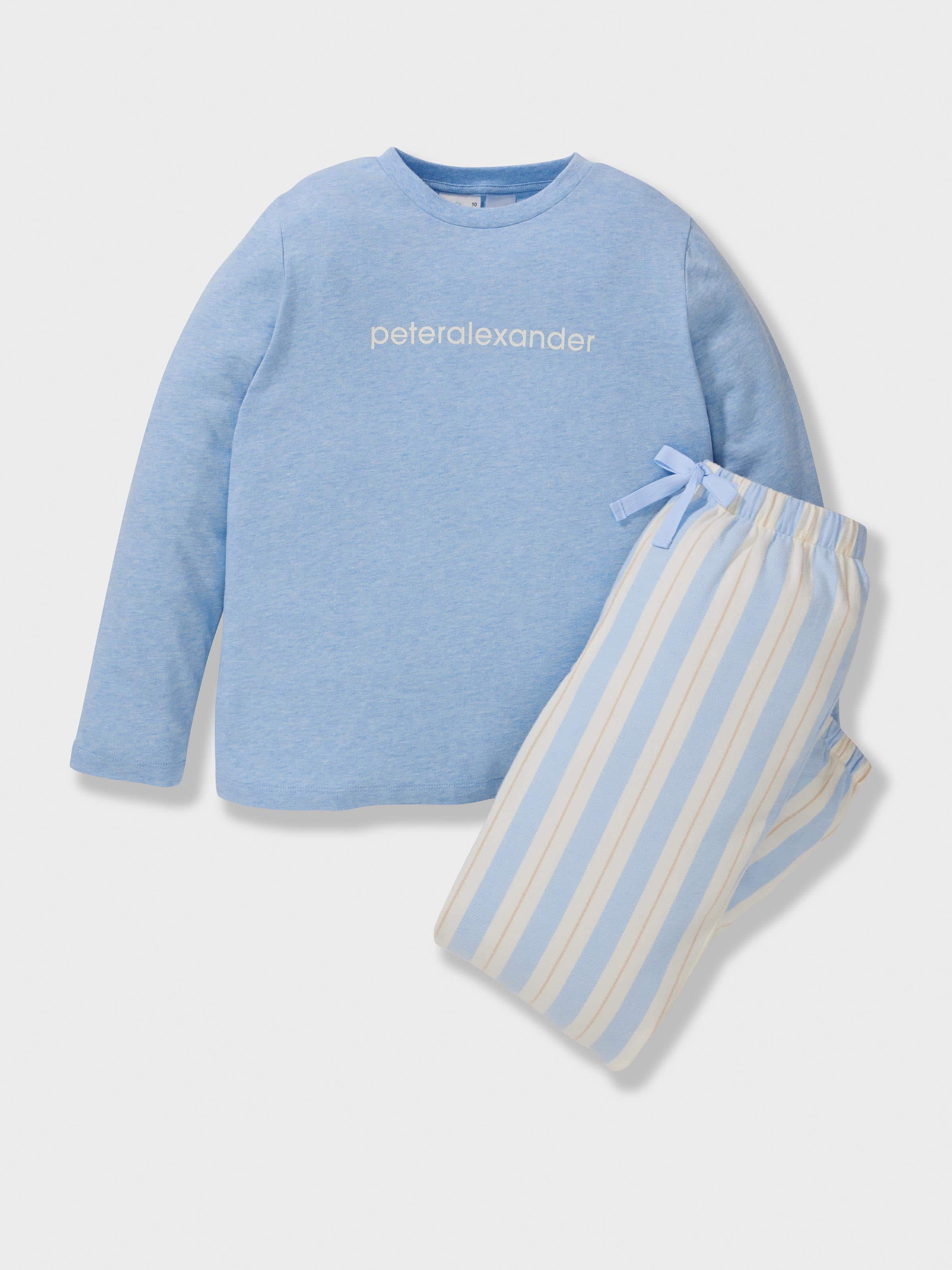 Boys Classic Stripe 100% Cotton Long Pj Set