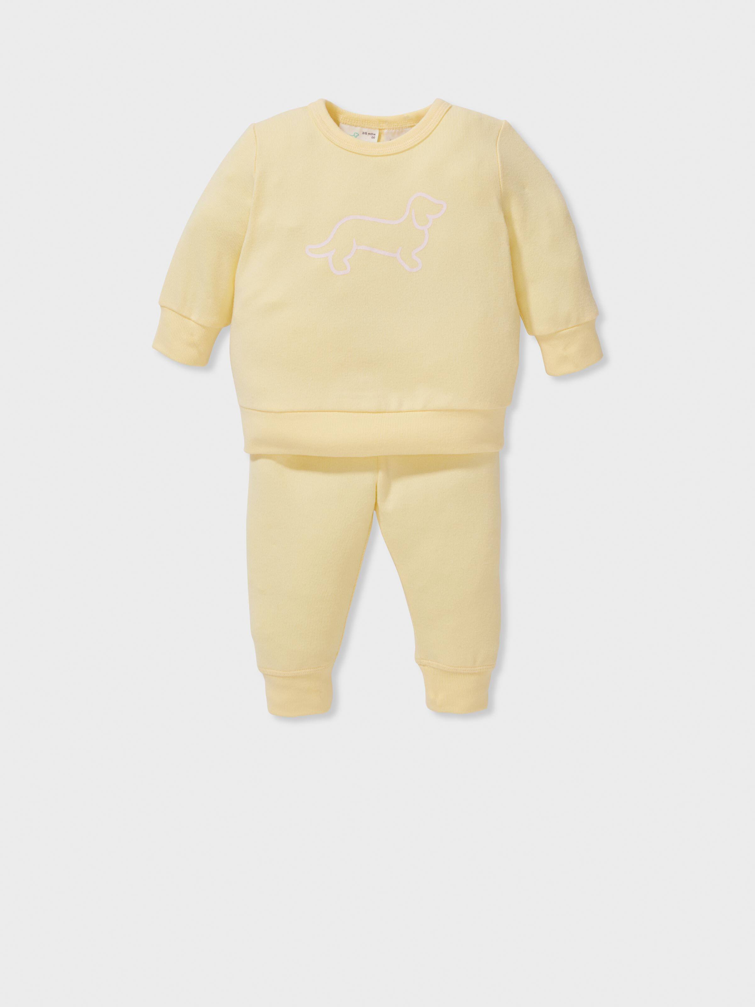 Baby Girl Butter Plush Long Pj Set