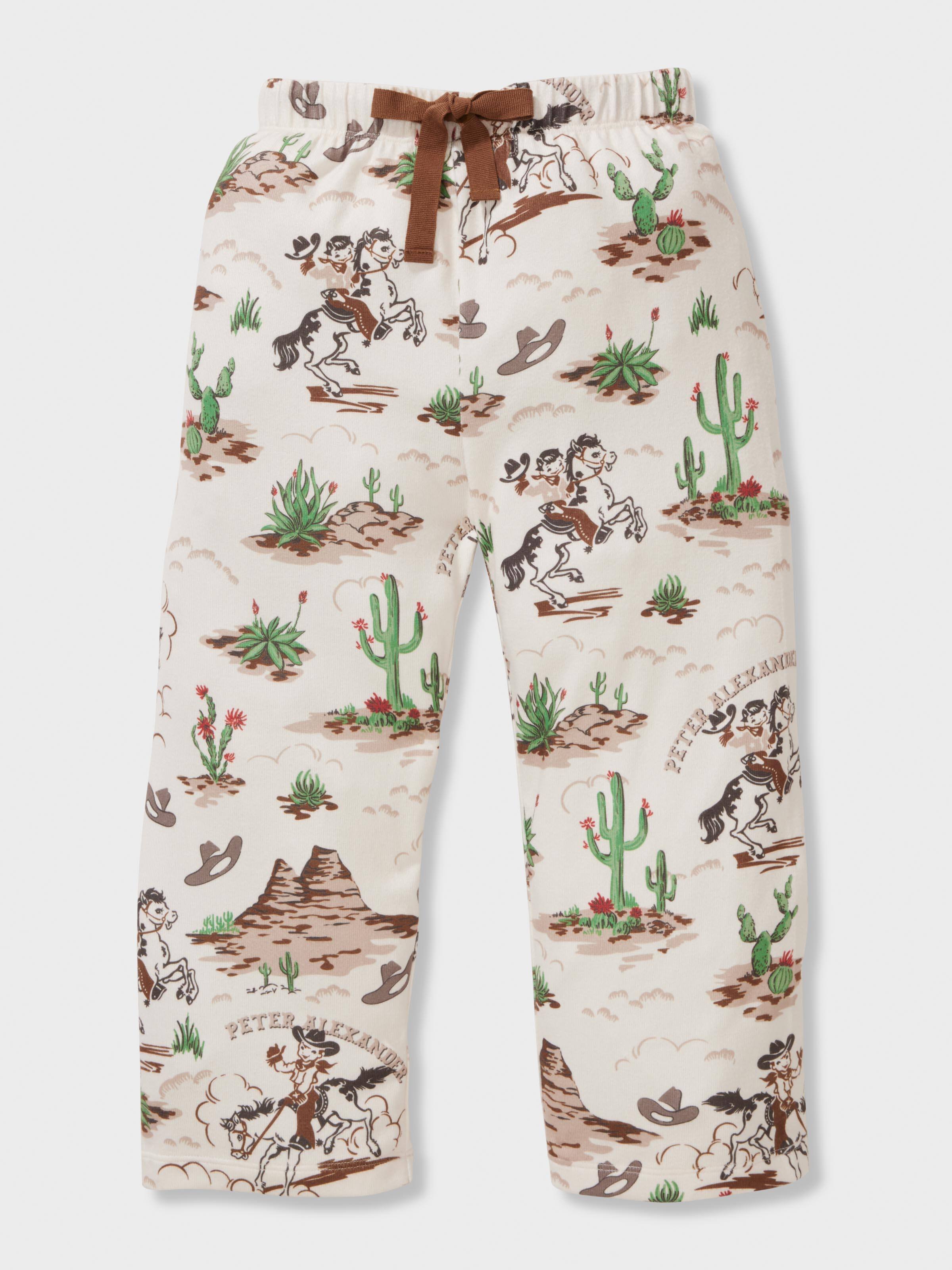 Boys Western Plush Long Classic Pj Set