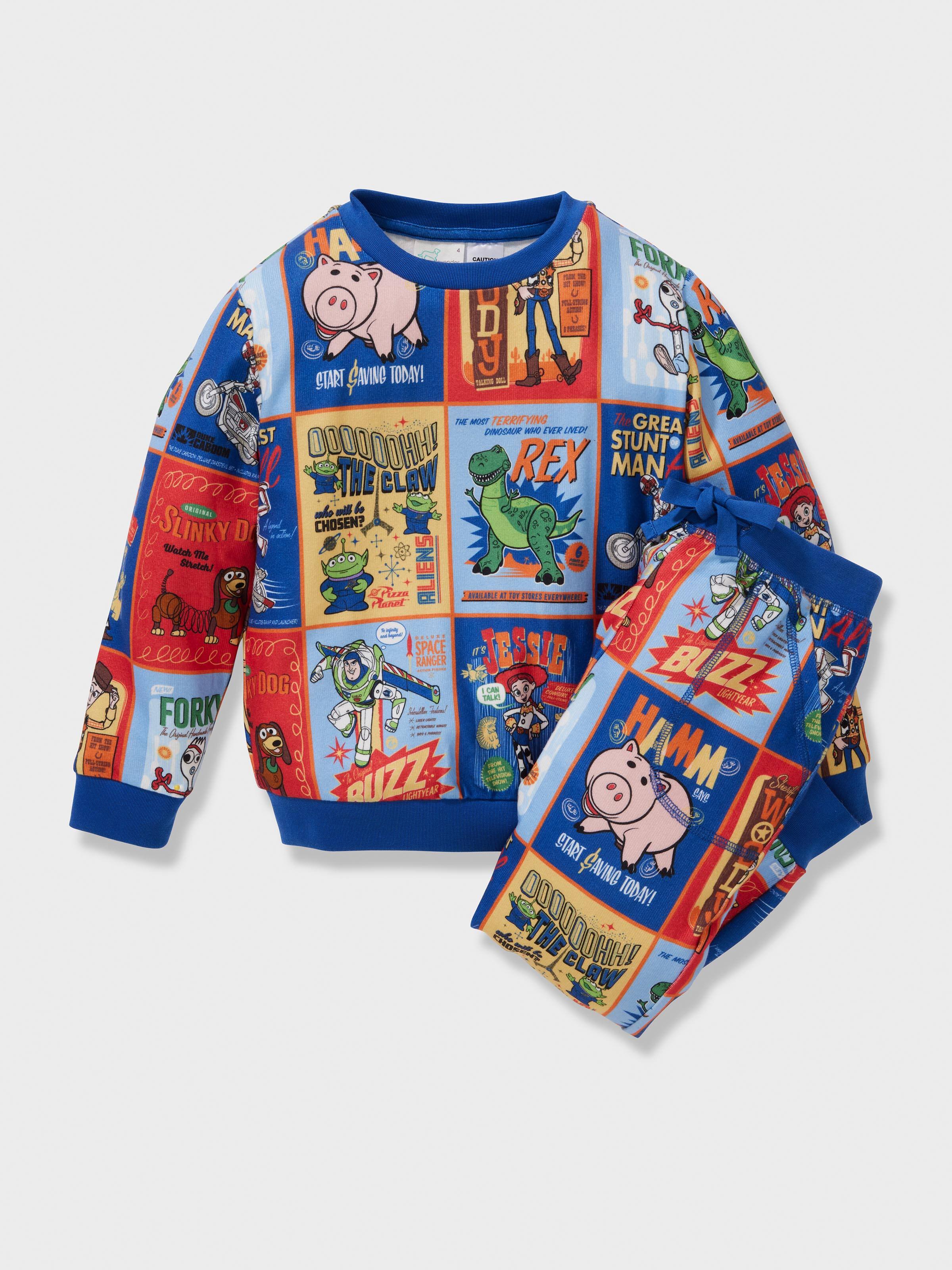Boys Toy Story Plush Long Pj Set