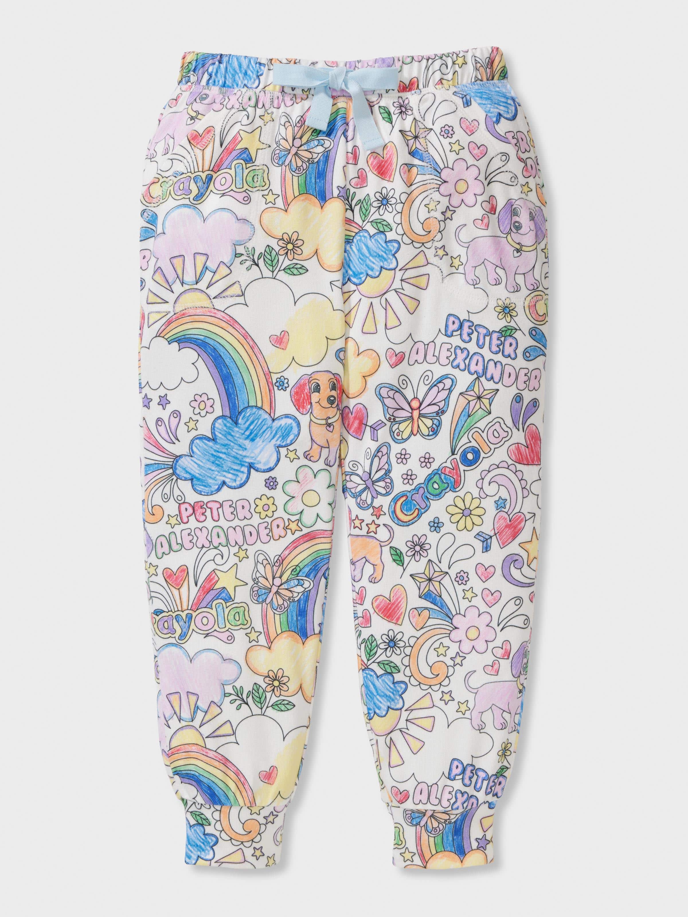 Jnr Girls Crayola Plush Long Pj Set