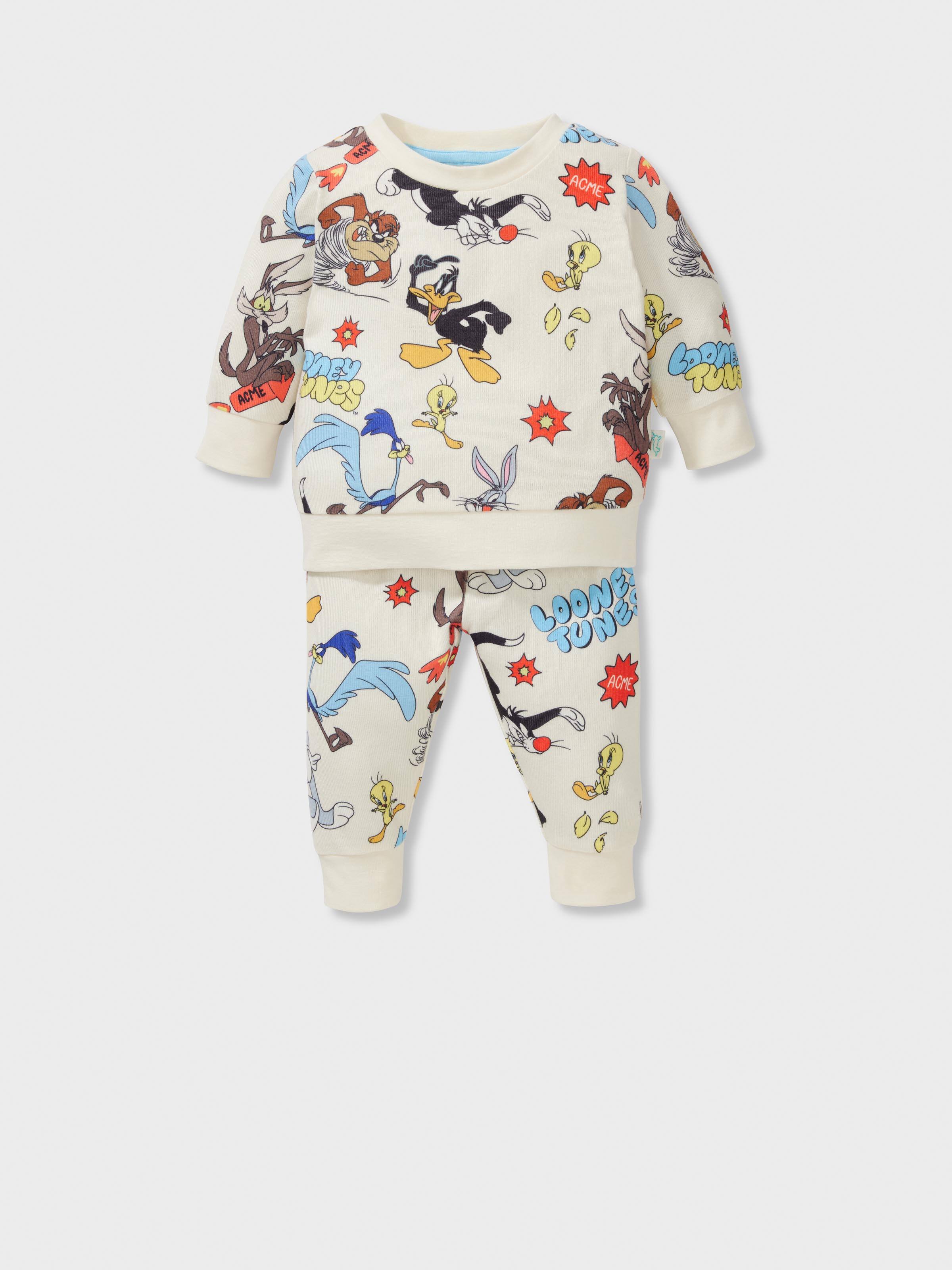 Baby Looney Tunes Plush Long Pj Set