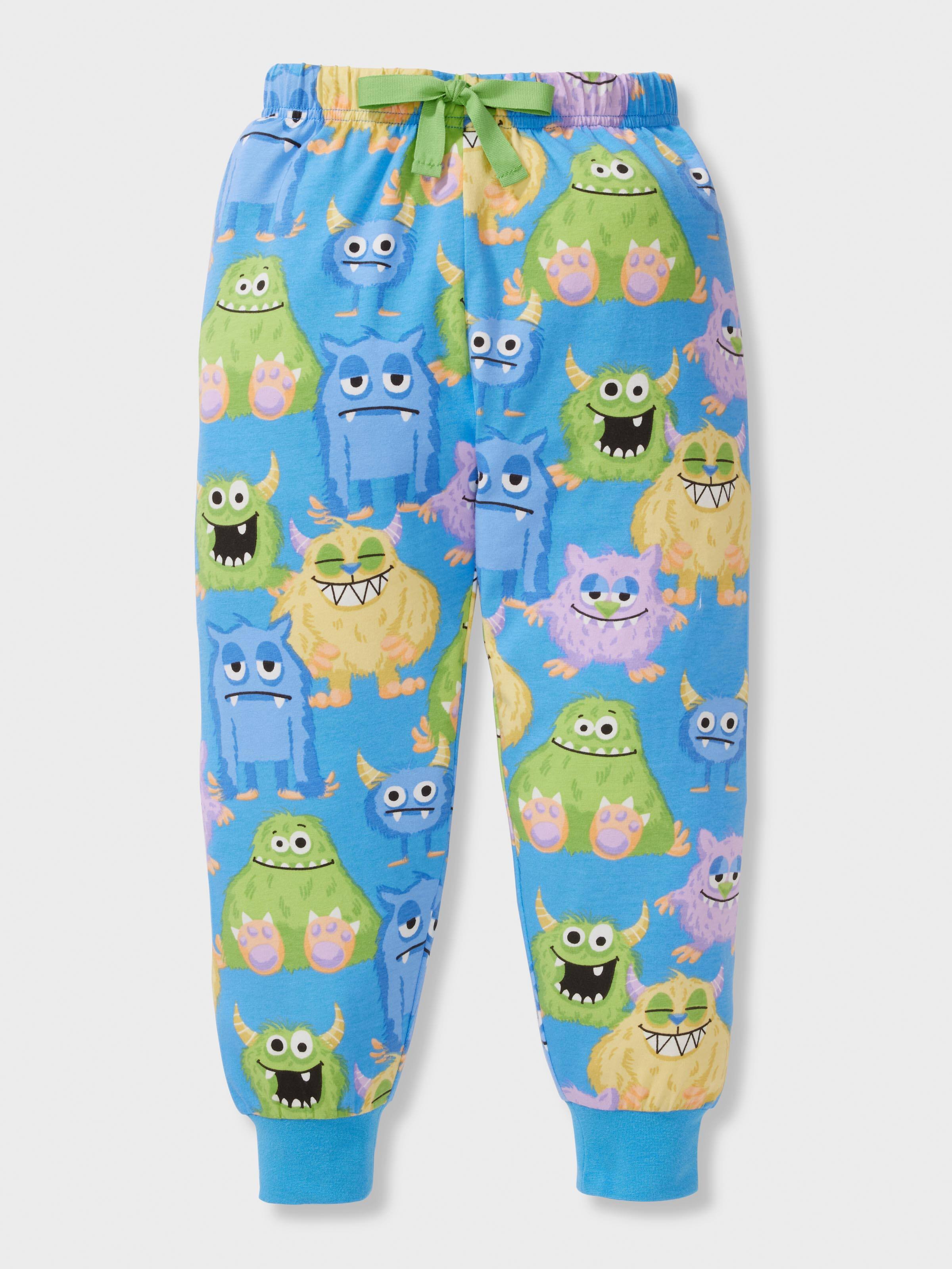 Jnr Boys Monsters Long Pj Set