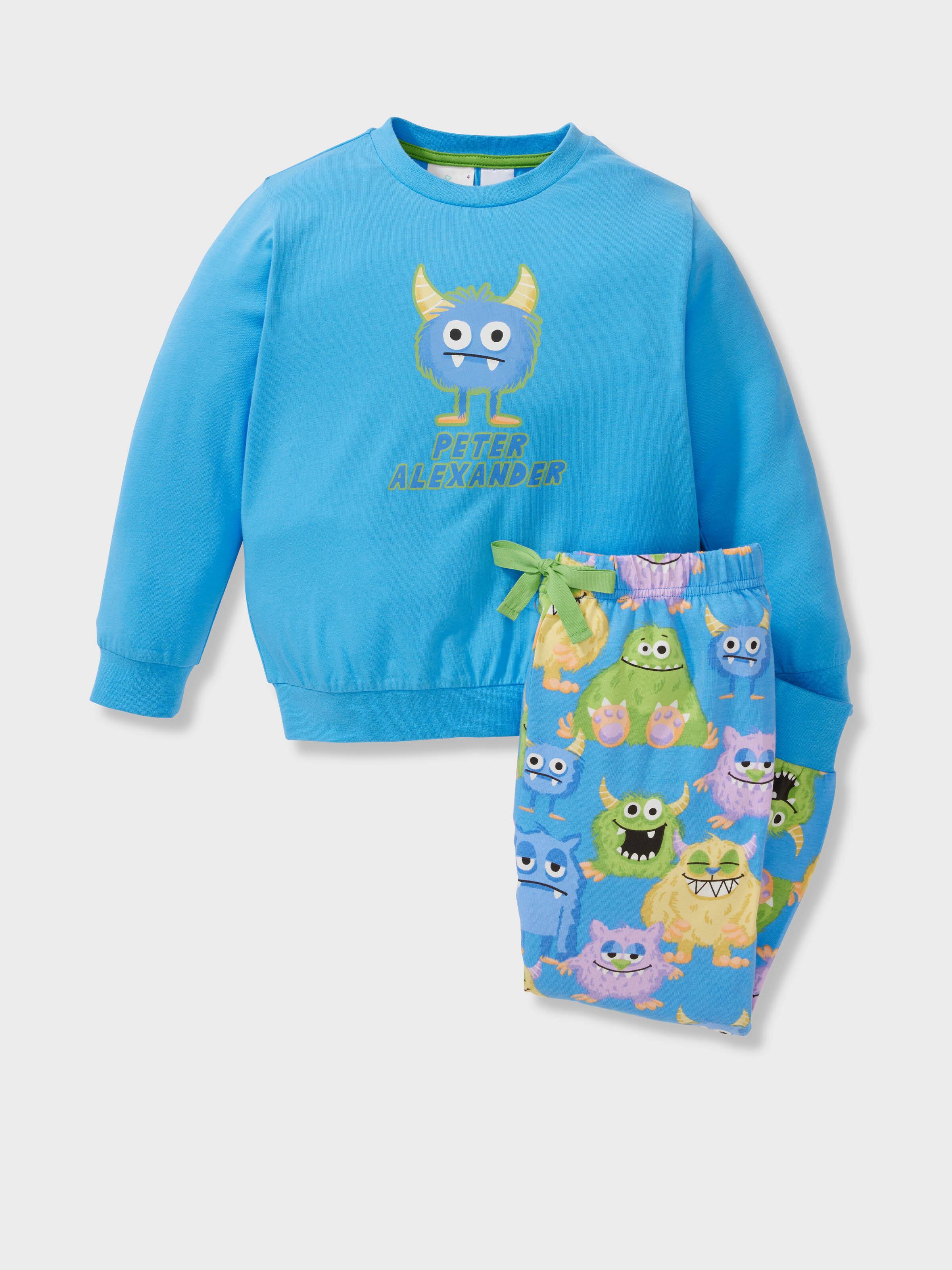 Jnr Boys Monsters Long Pj Set
