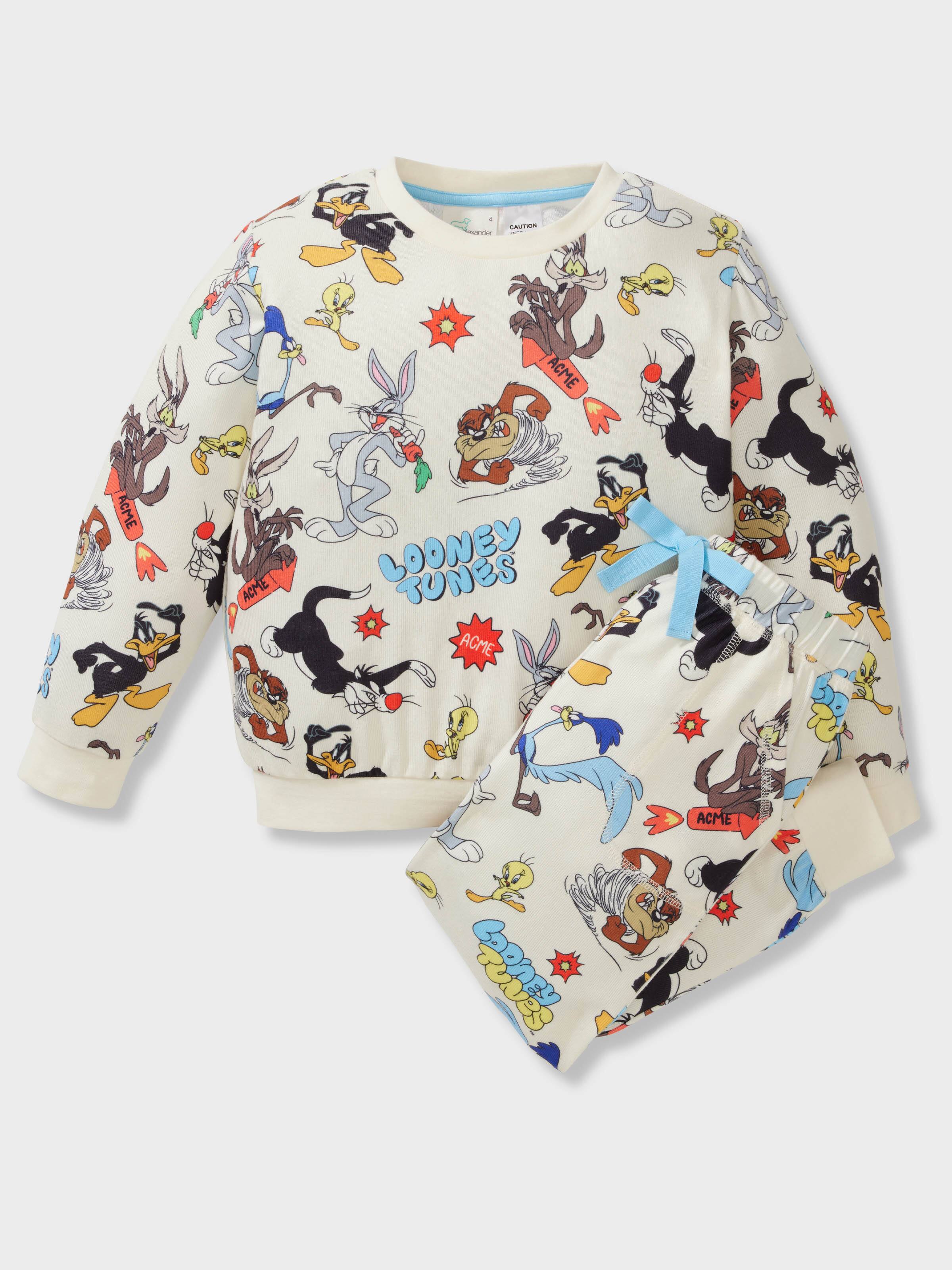 Kids Looney Tunes Plush Long Pj Set