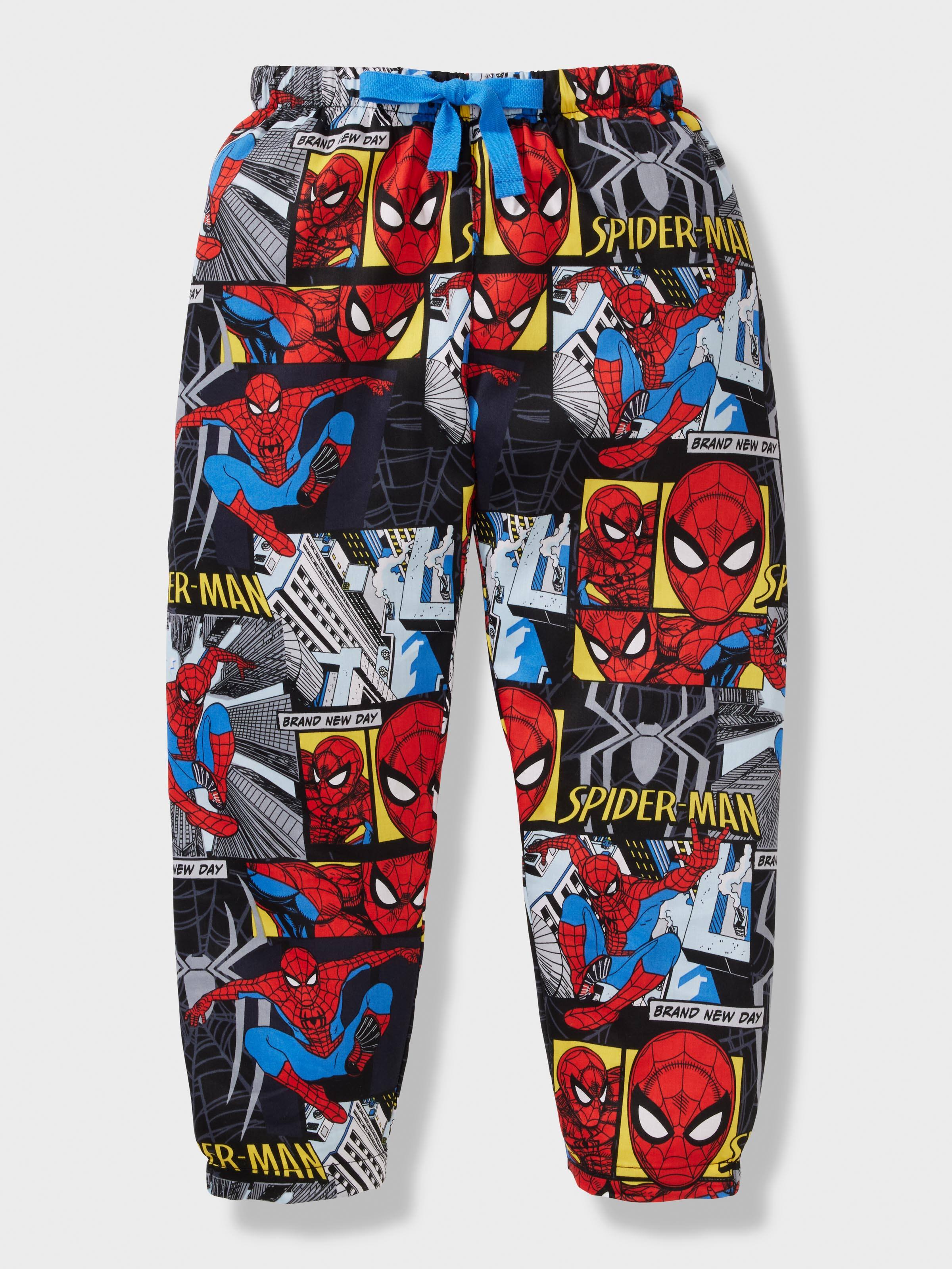 Boys Spider-Man 100% Cotton Long Pj Set