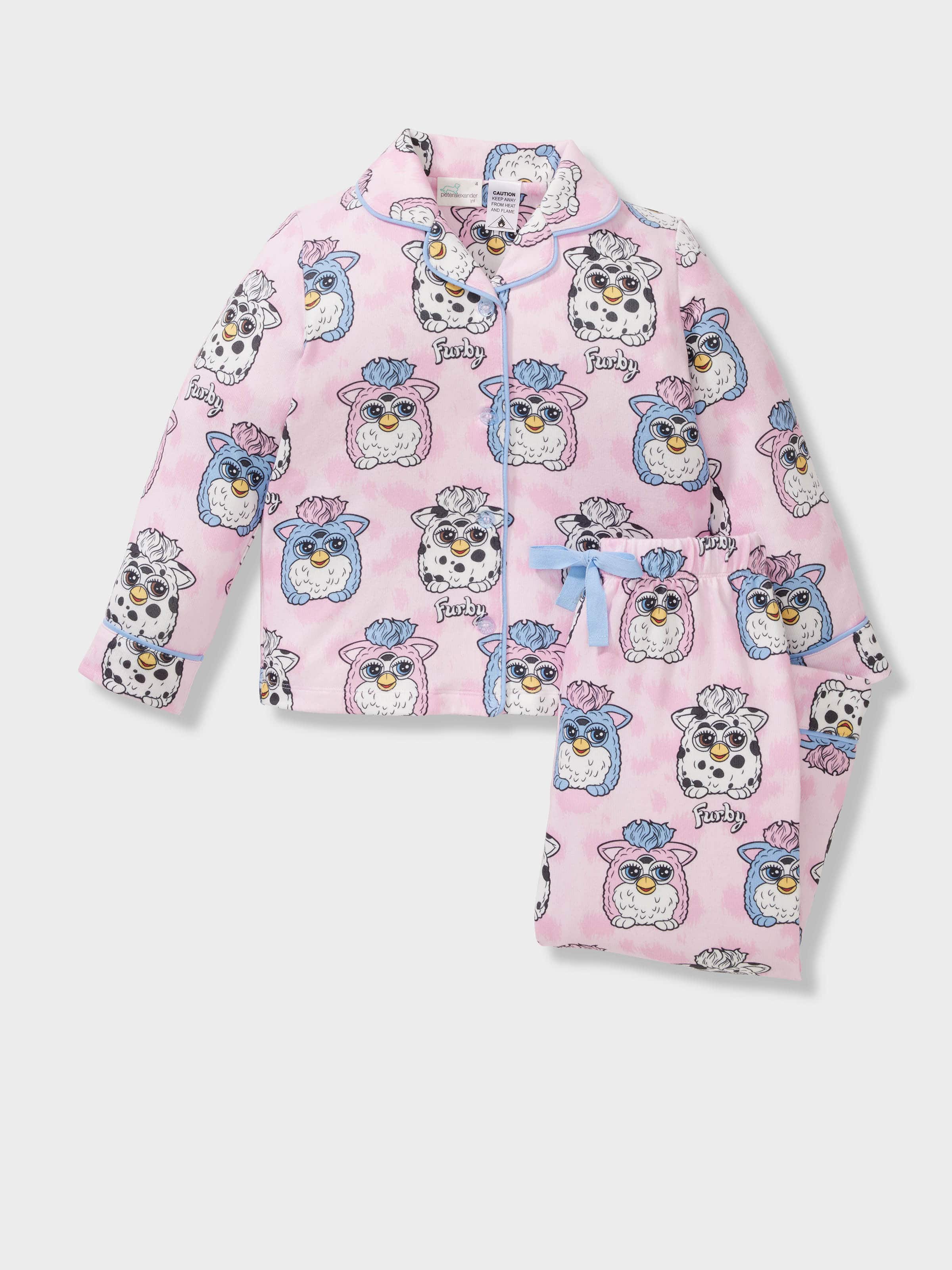Jnr Girls Furby Plush Long Classic Pj Set
