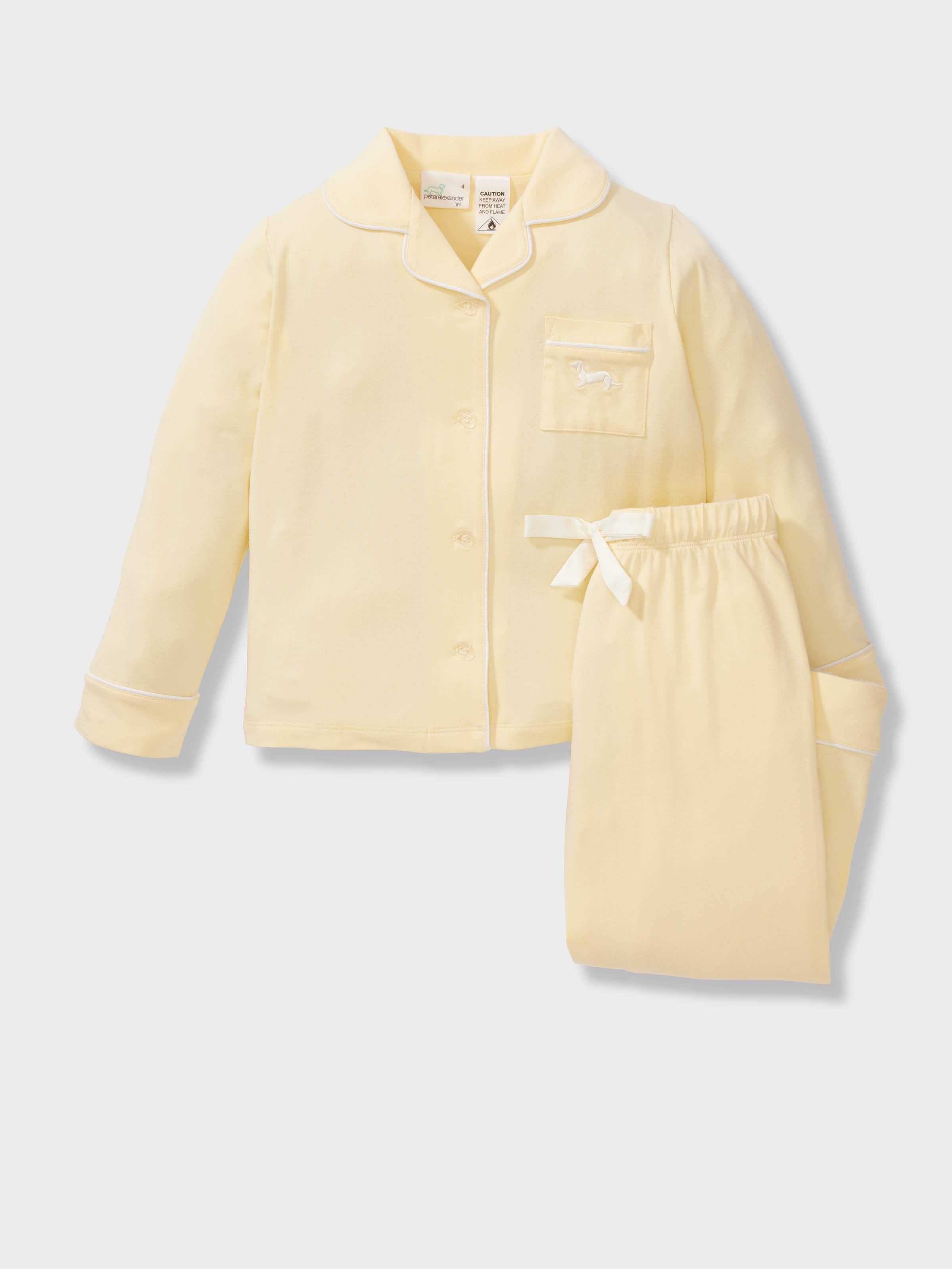 Jnr Girls Butter Bamboo Long Classic Pj Set