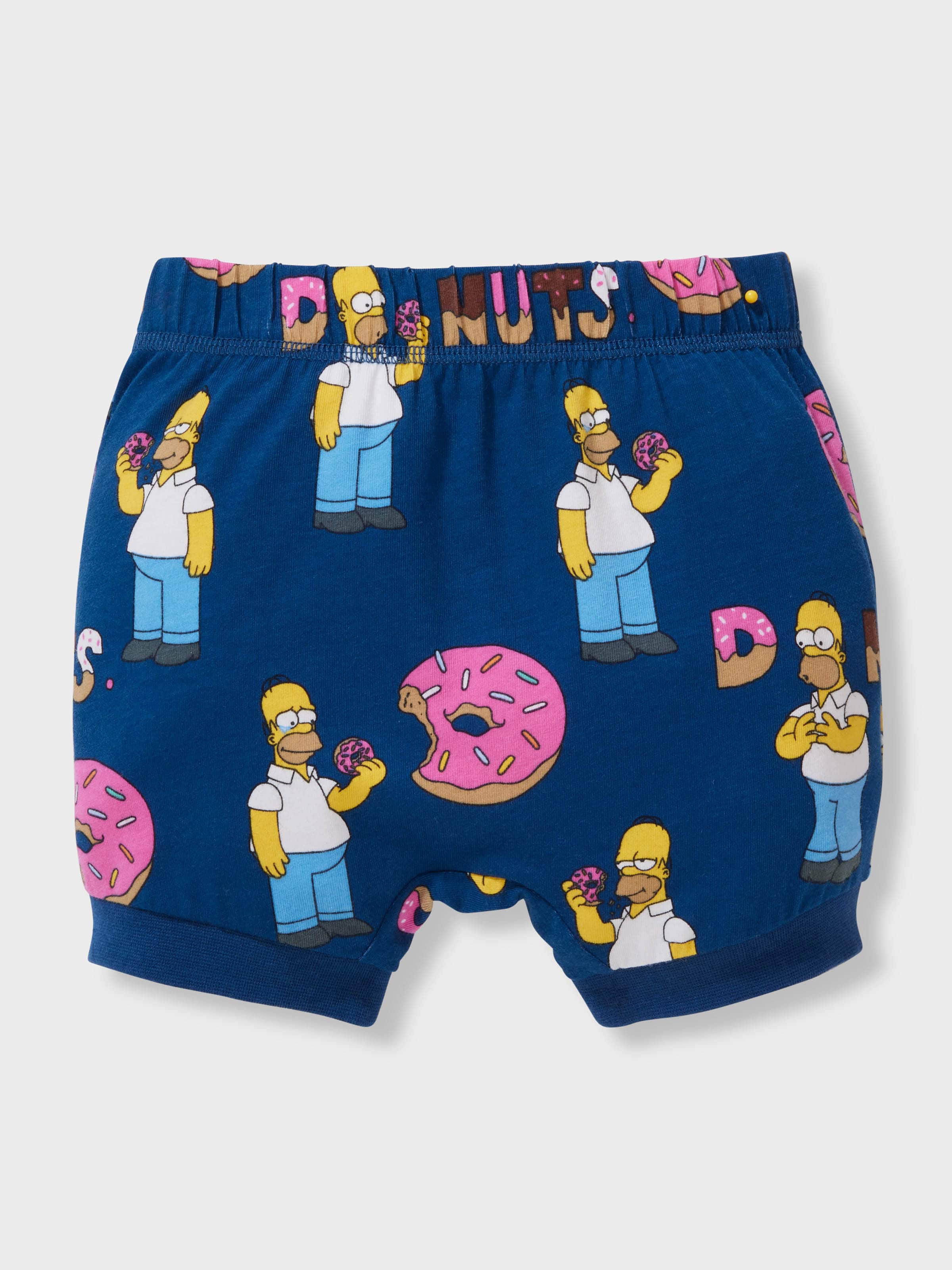 Baby The Simpsons Donuts Short Pj Set