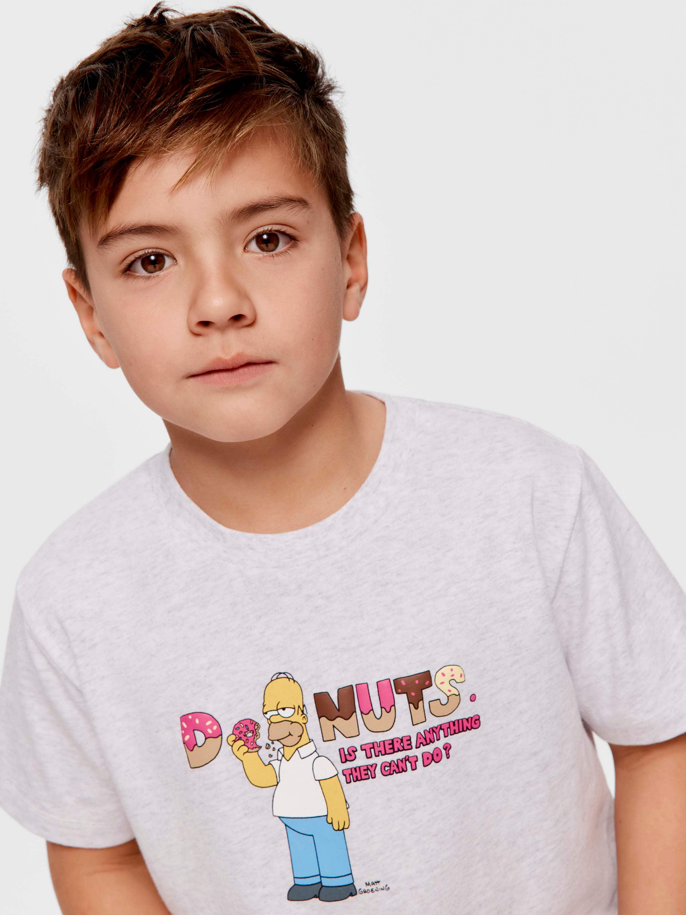 Kids The Simpsons Donuts Short Pj Set