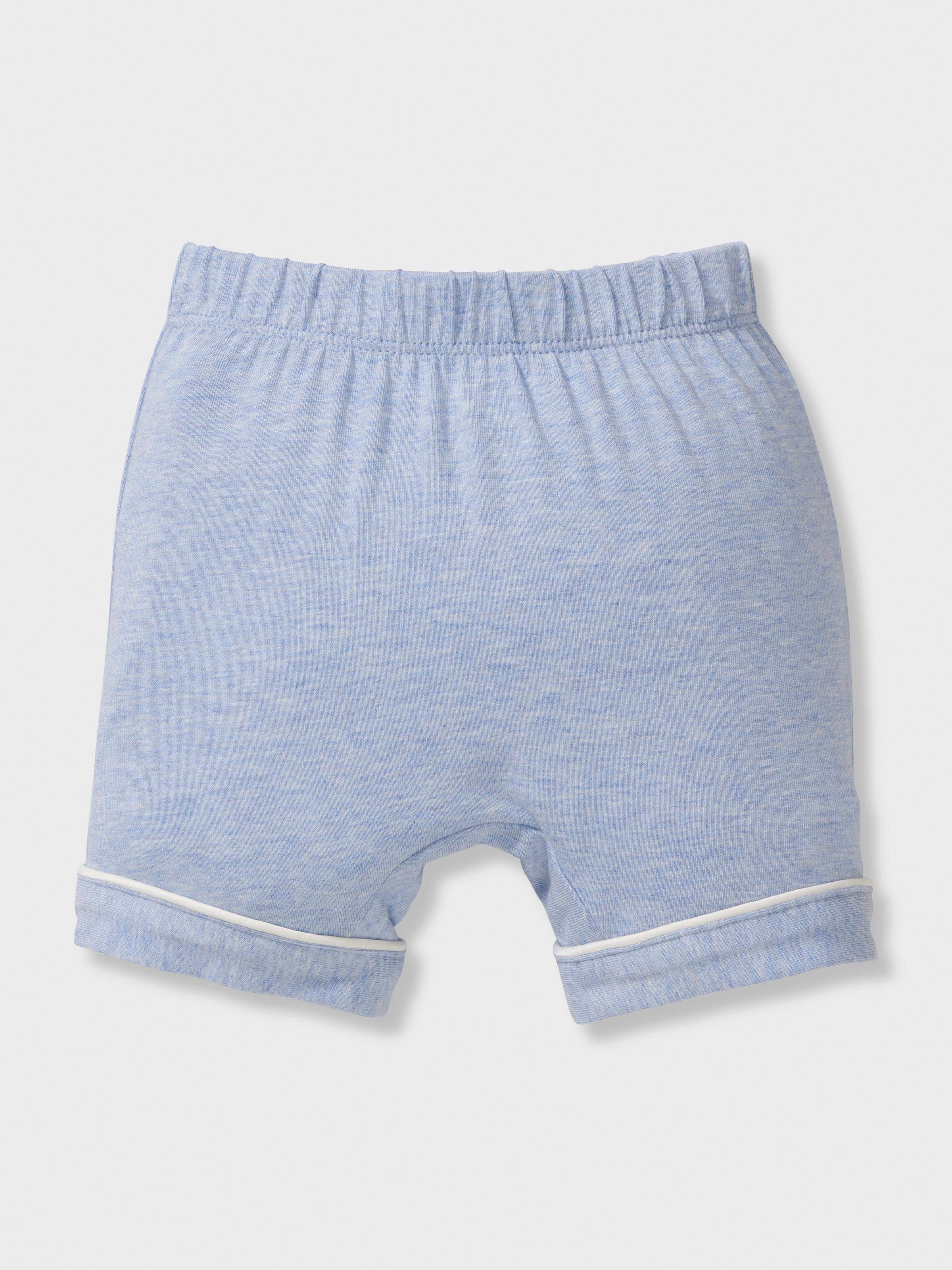 Baby Blue Bamboo Short Classic Pj Set
