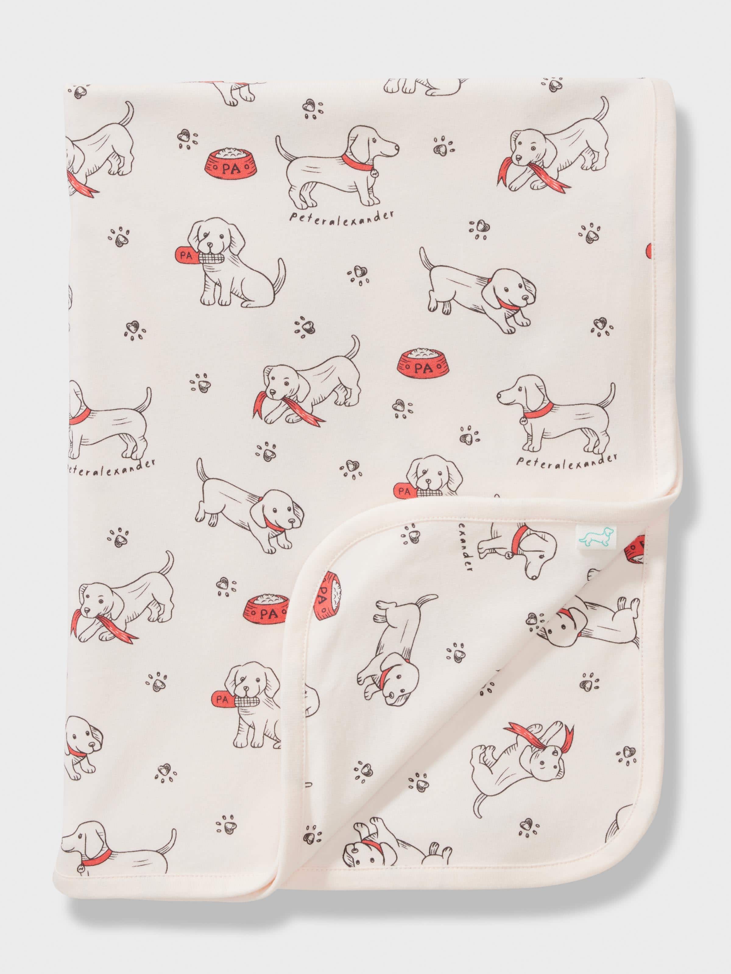 Baby Organic Naughty Puppies Blanket