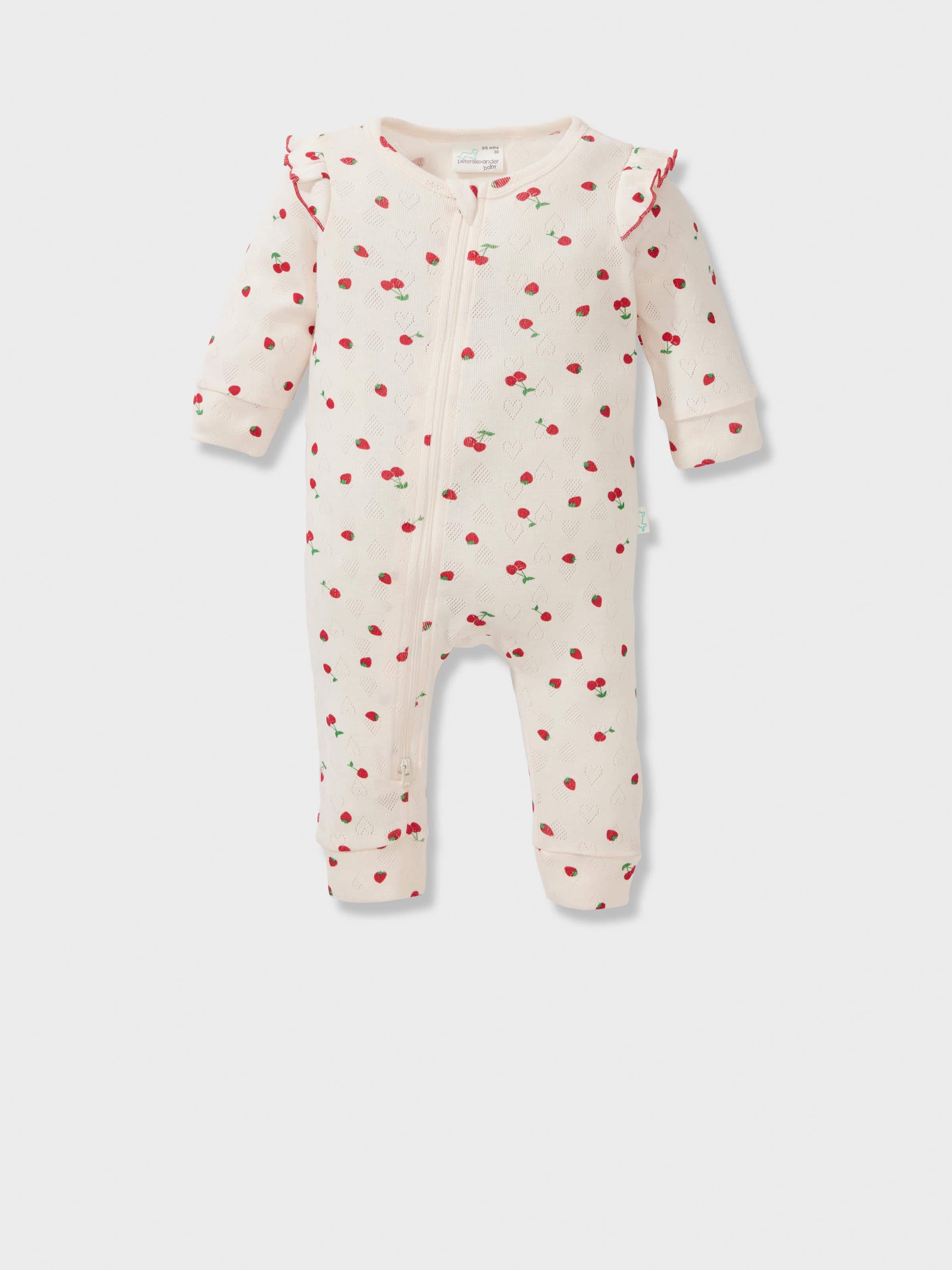 Baby Organics 100% Cotton Cherry Onesie