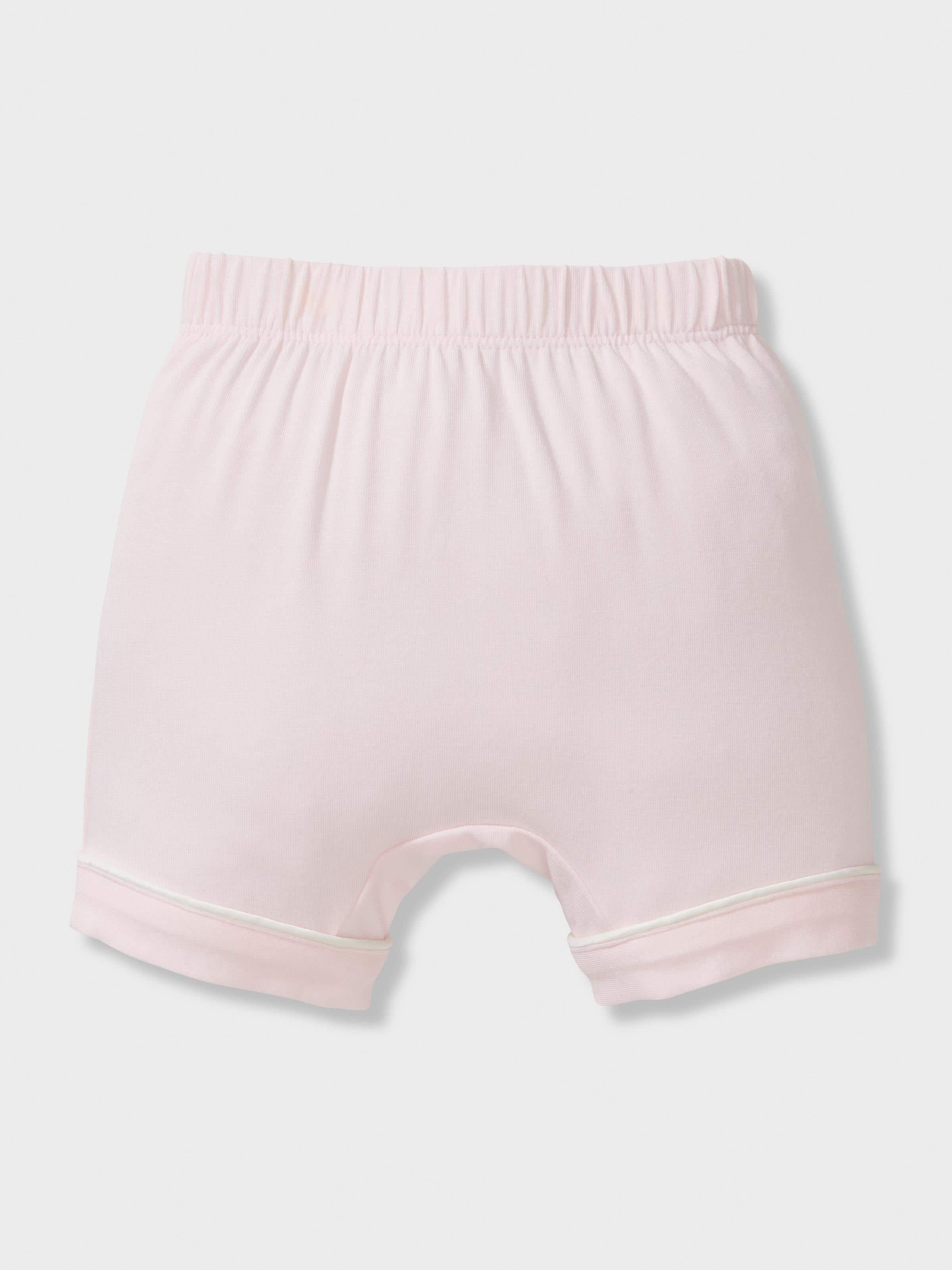 Baby Girl Pink Bamboo Classic Short Pj Set