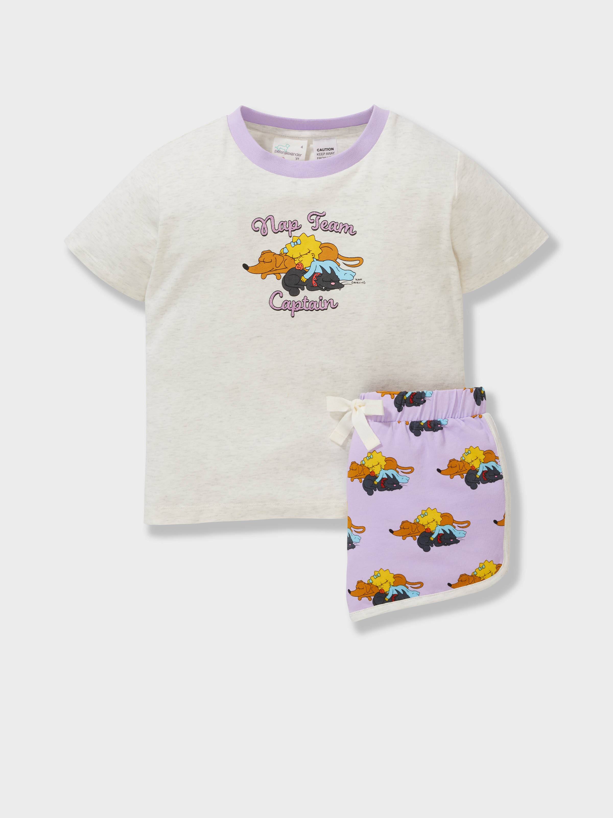 Jnr Girls Maggie Simpson Short Pj Set