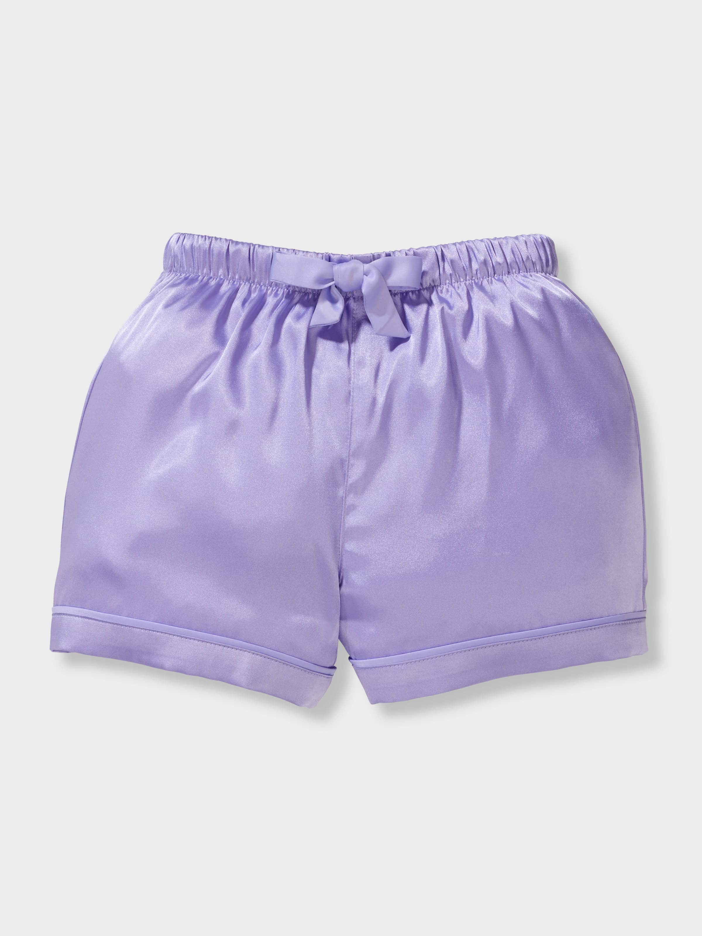 Girls Iris Satin Classic Shortie Pj Set
