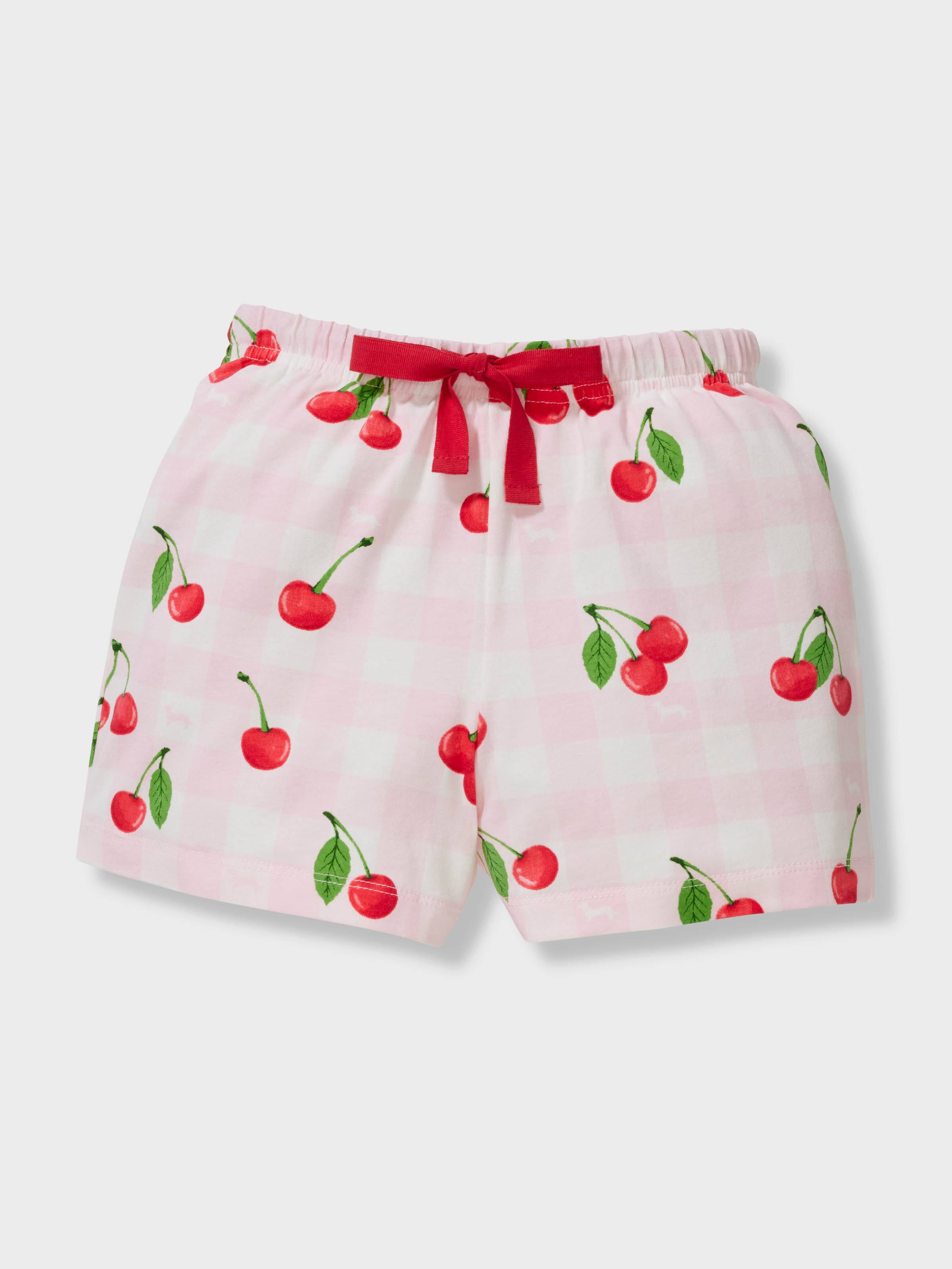 Jnr Girls Cherry Short Pj Set
