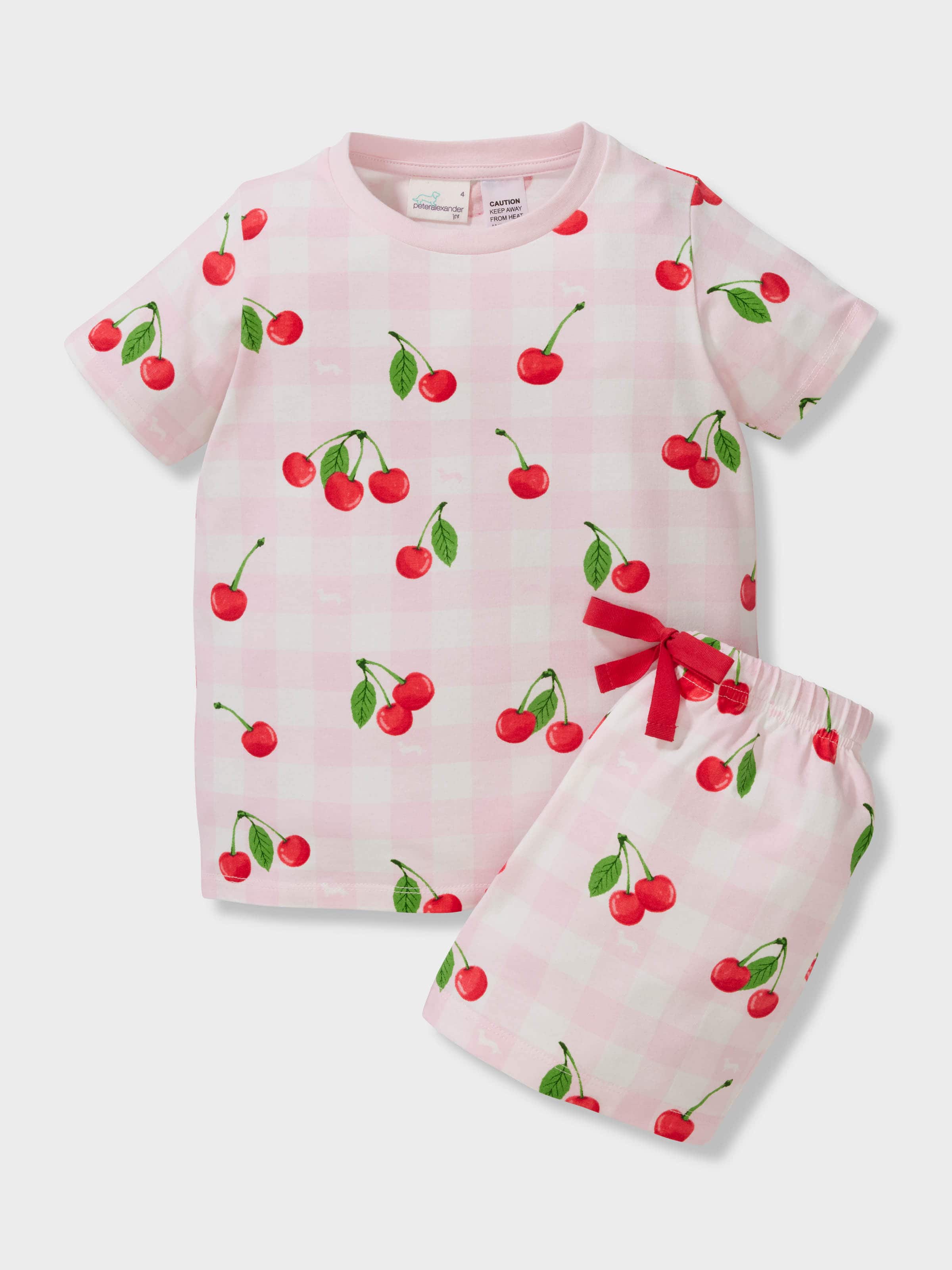 Girls Cherry Short Pj Set