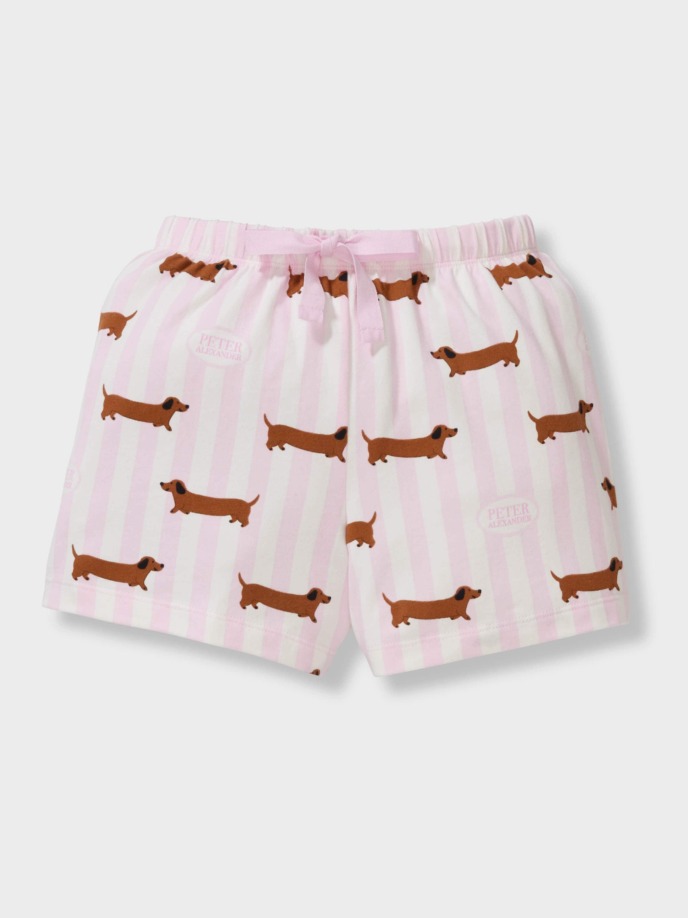 Girls Pink Penny Short Pj Set