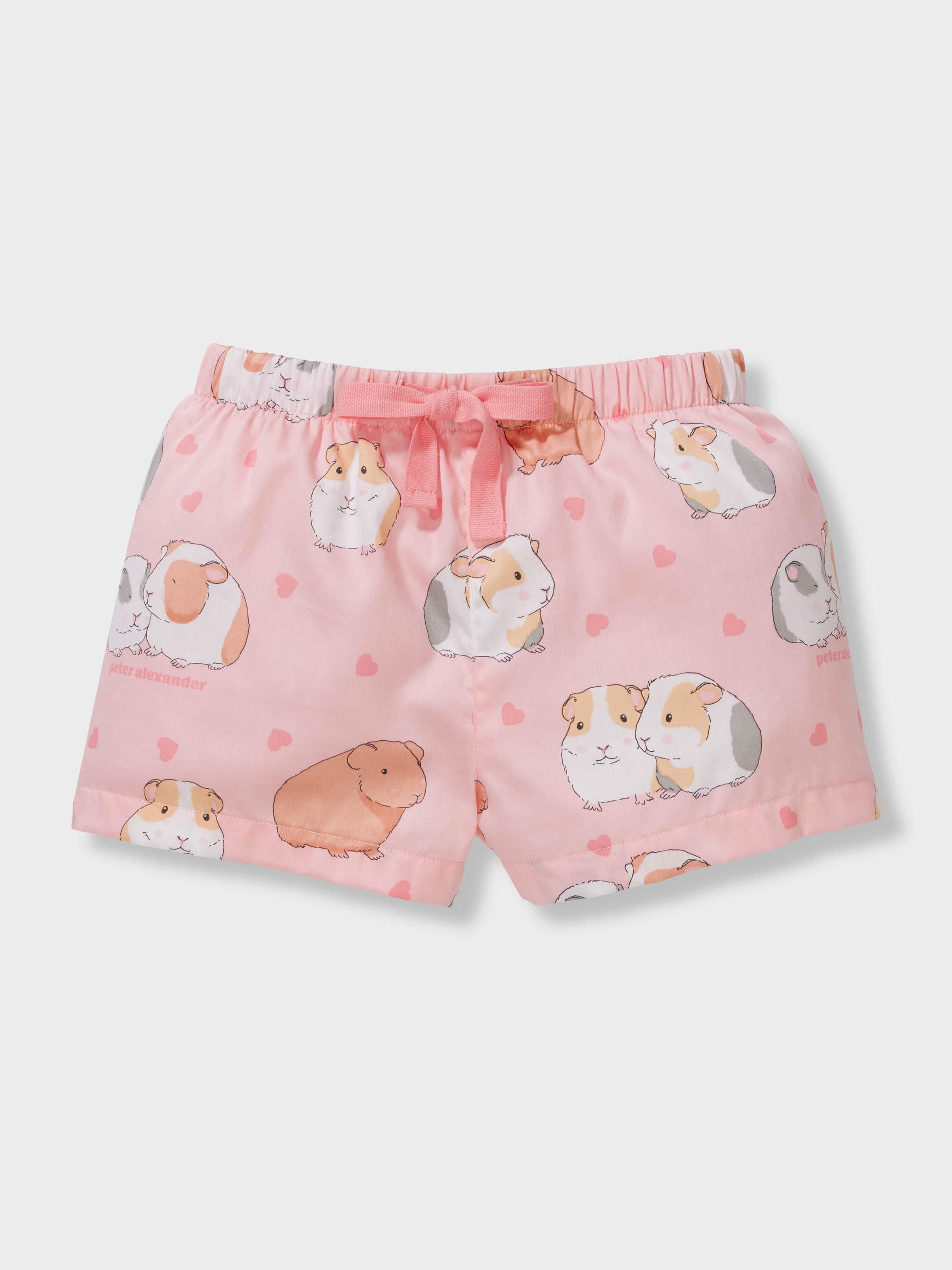 Girls 100% Cotton Guinea Pigs Short Pj Set