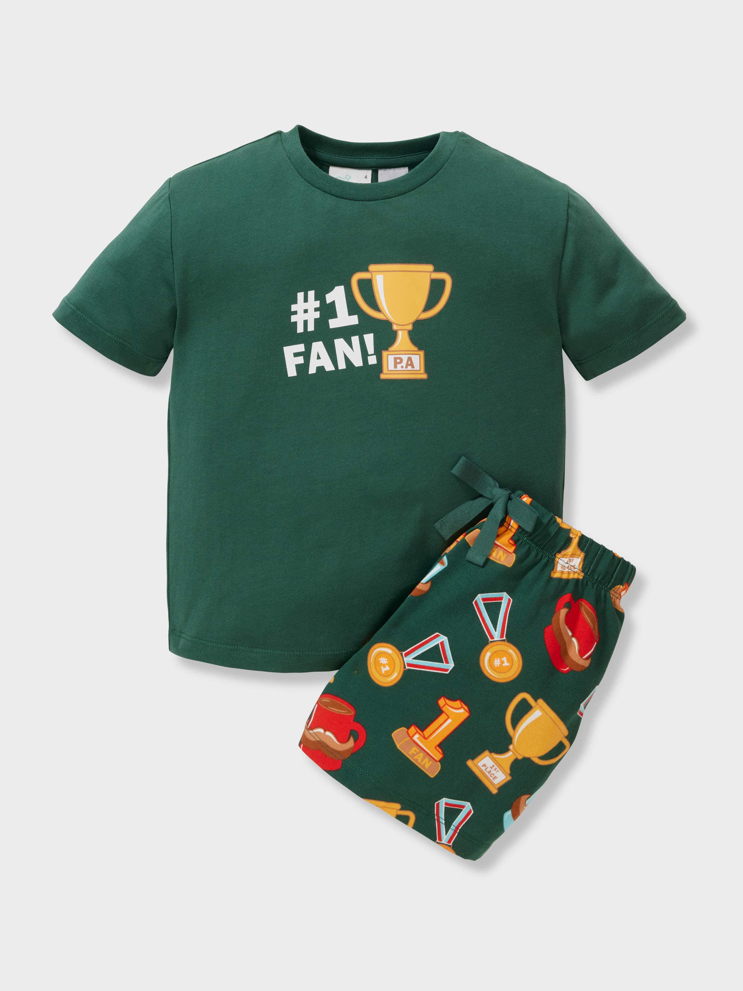Boys #1 Fan Short Pj Set