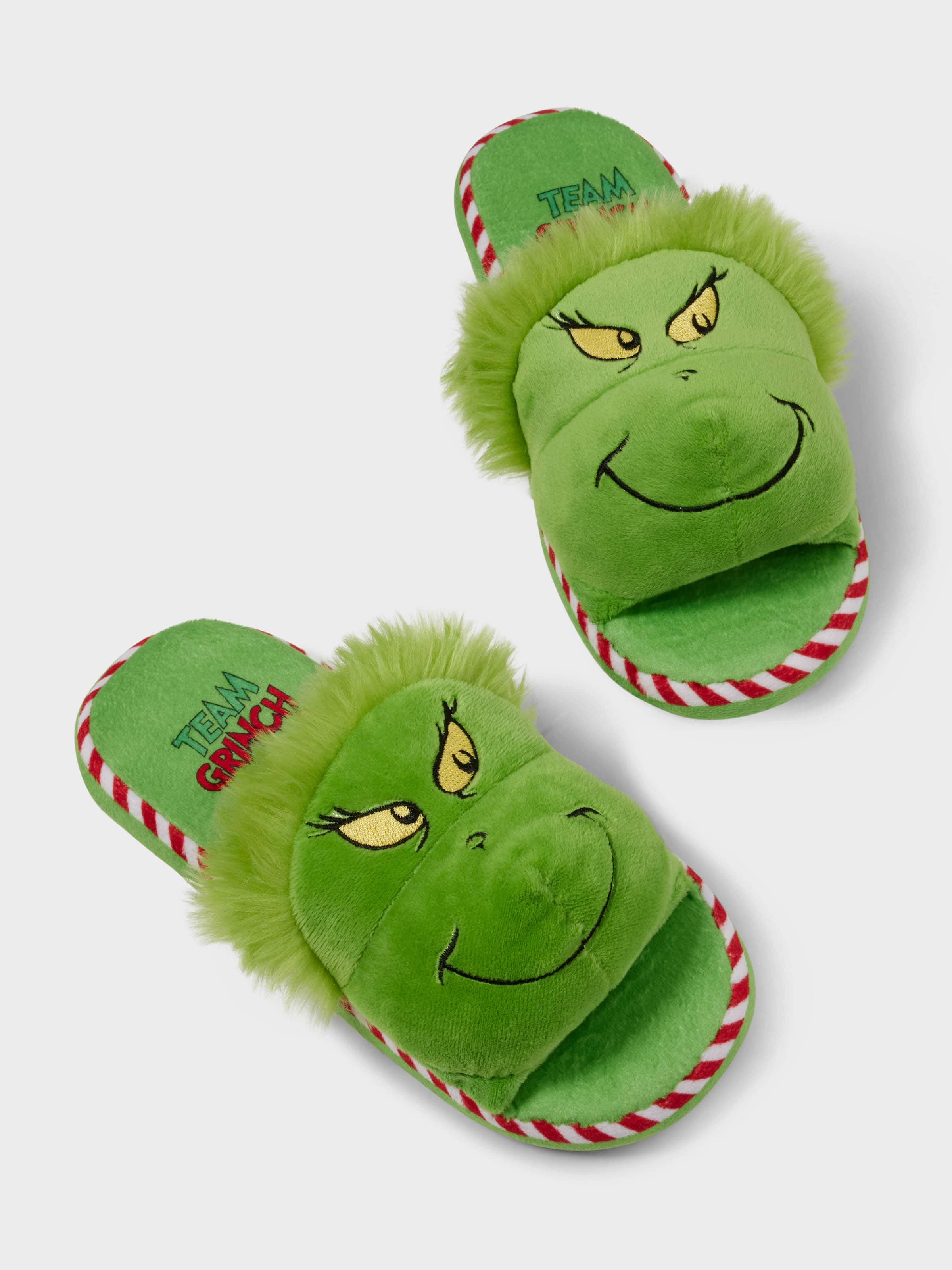 Kids The Grinch Plush Slippers
