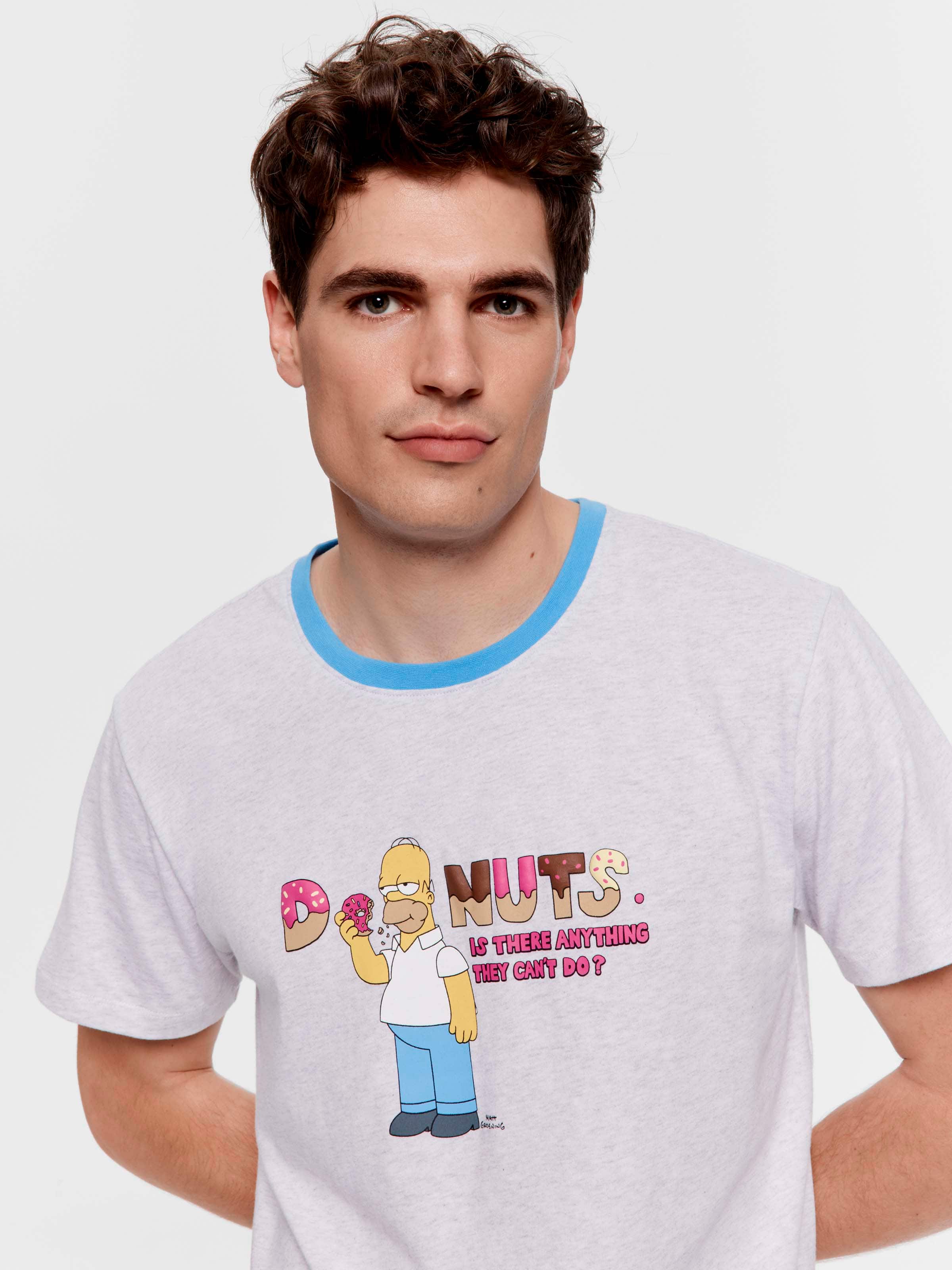 The Simpsons Donuts Short Sleeve Pj Set