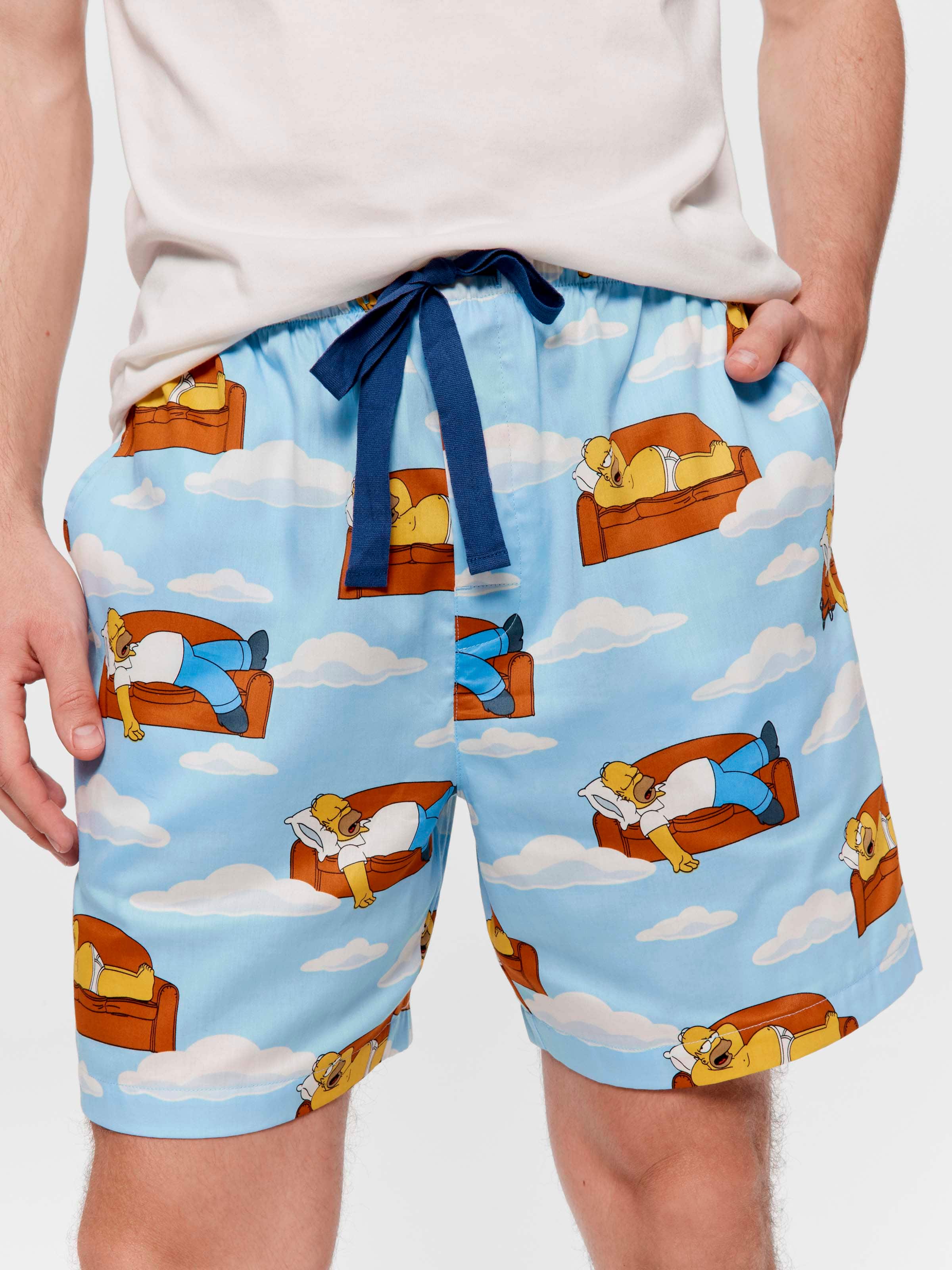 The Simpsons Cloud 100% Cotton Mid Short