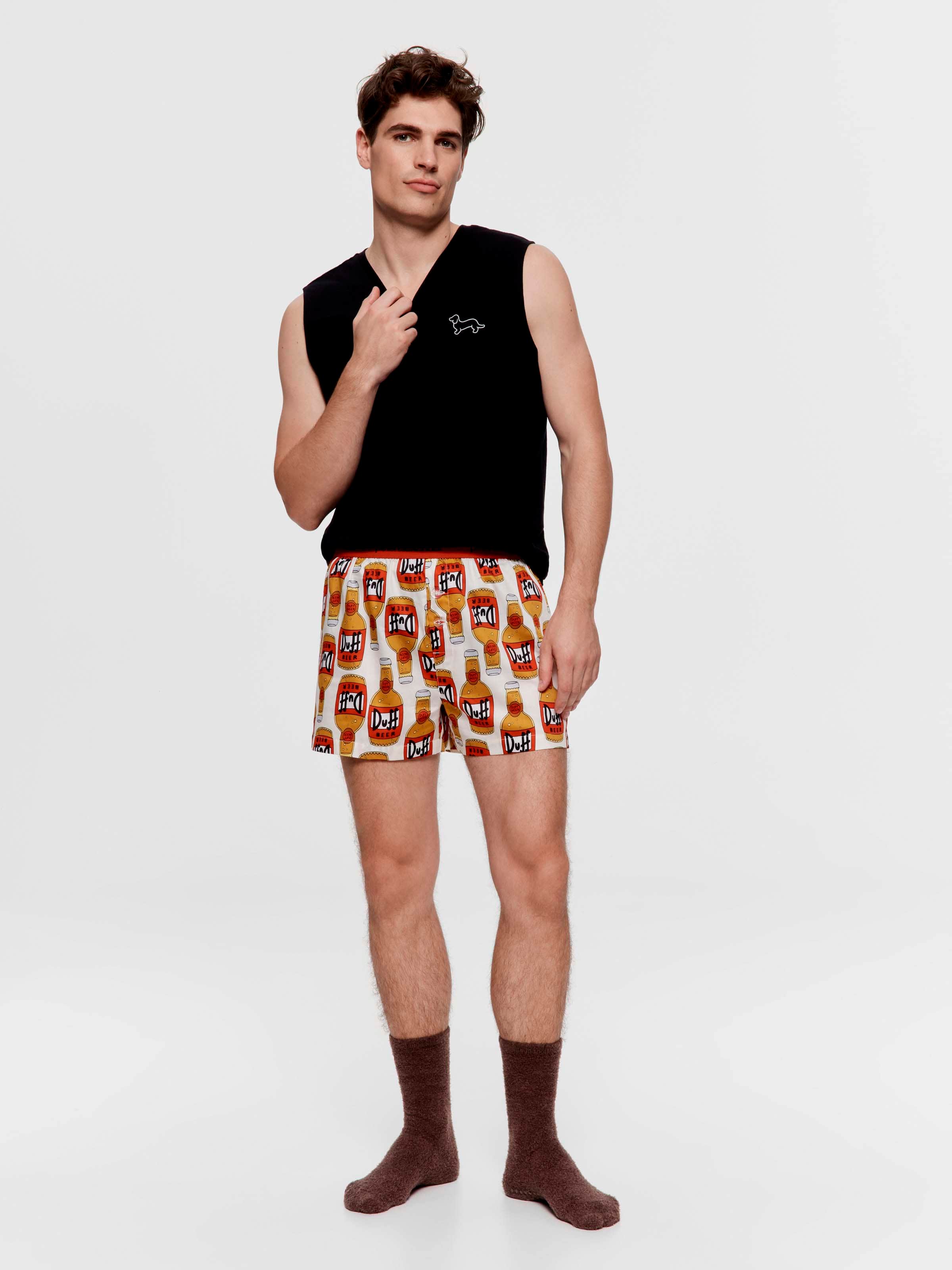 The Simpsons Duff Beer 100% Cotton Boxer Short