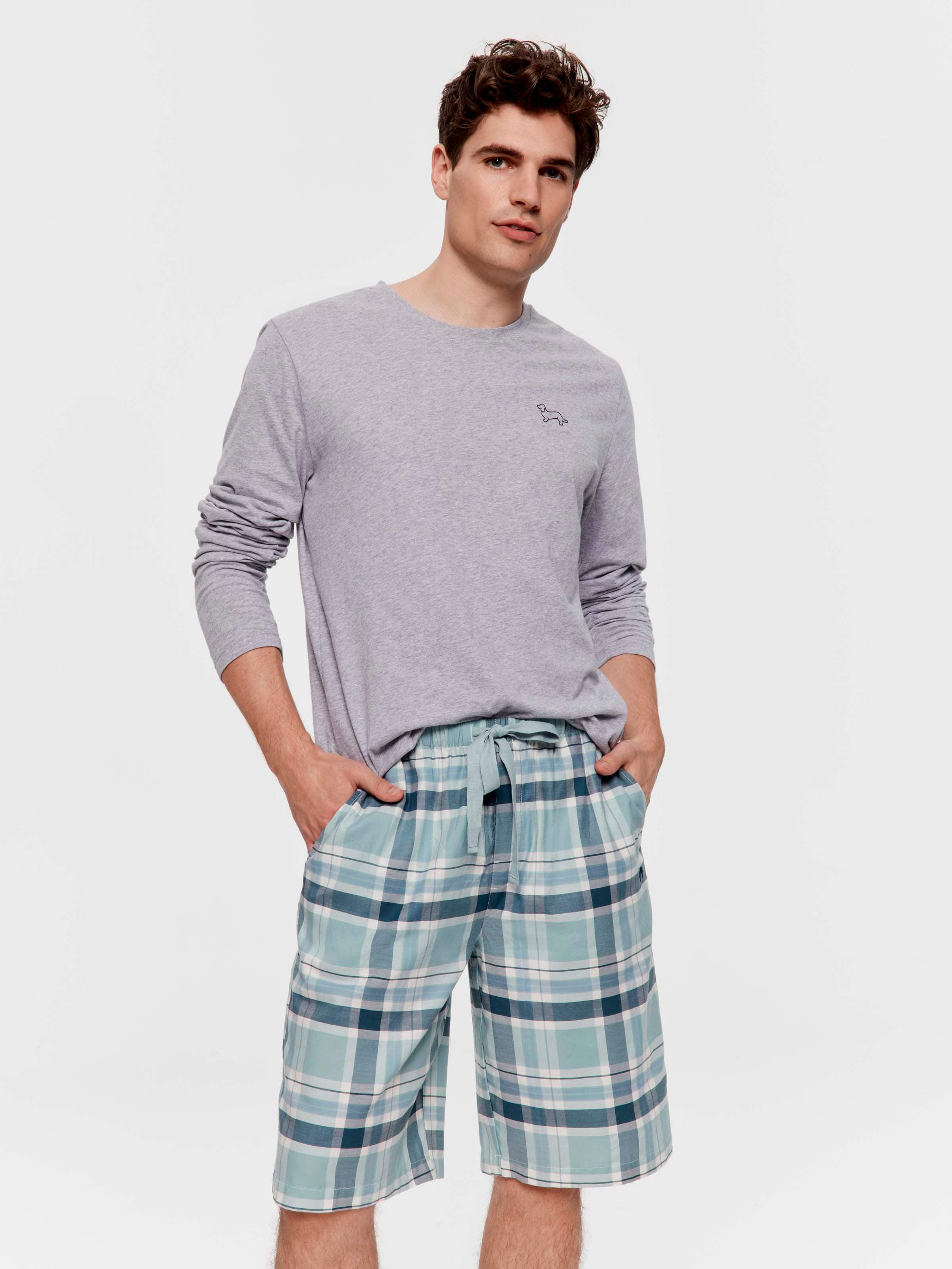 Green Check 100% Cotton Sleep Short