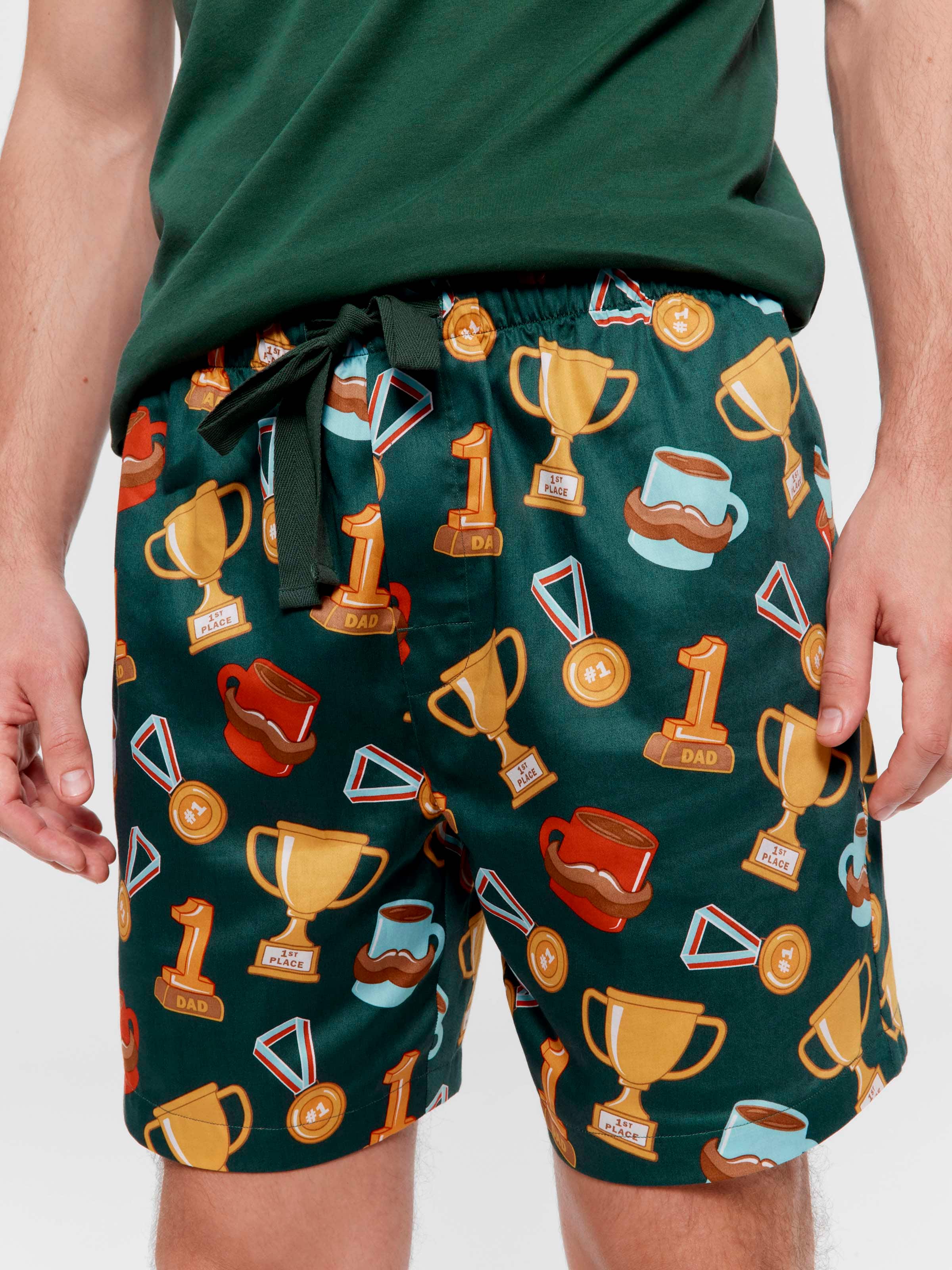 Number 1 Dad 100% Cotton Mid Short