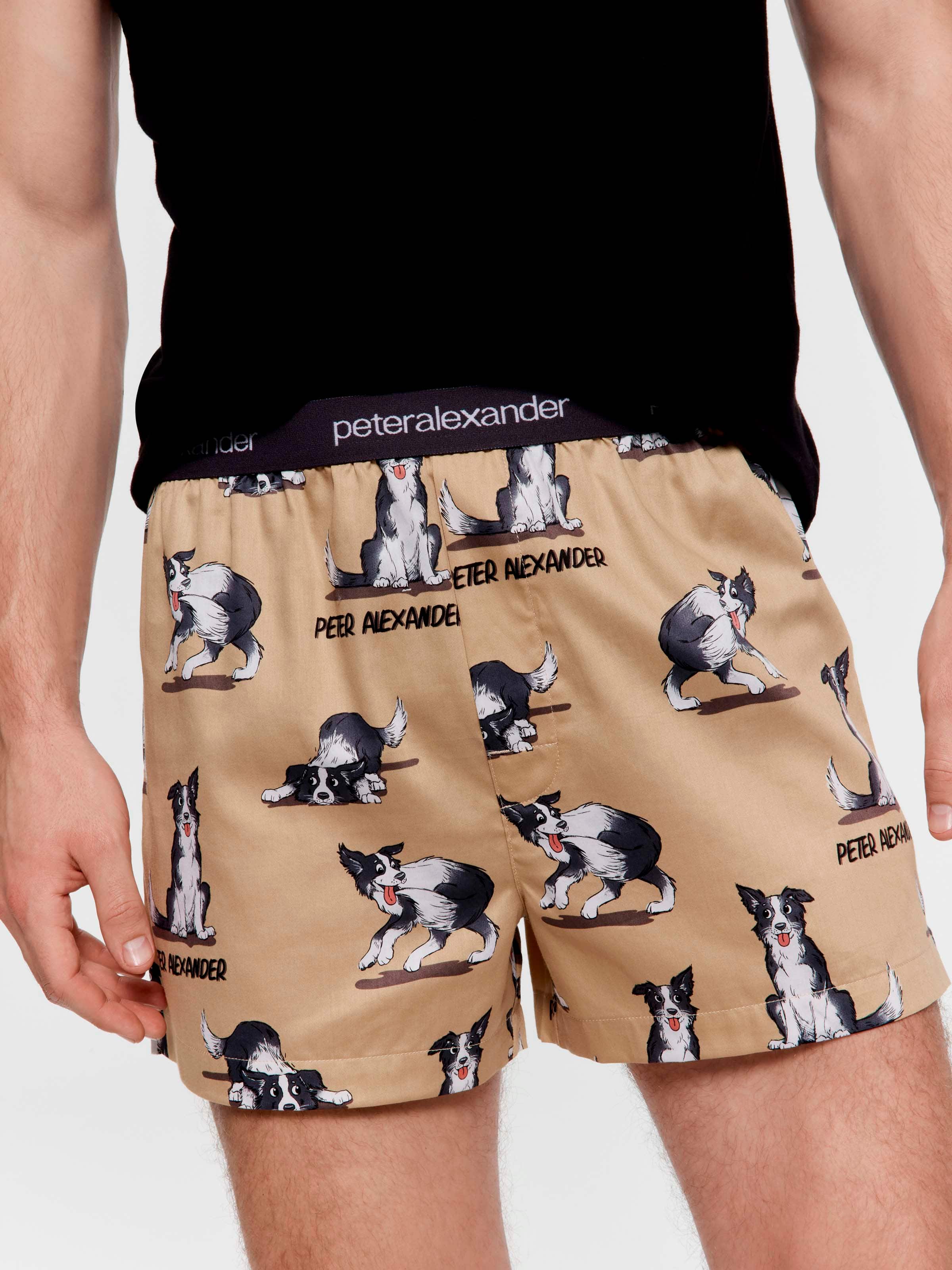 Border Collie 100% Cotton Boxer Short