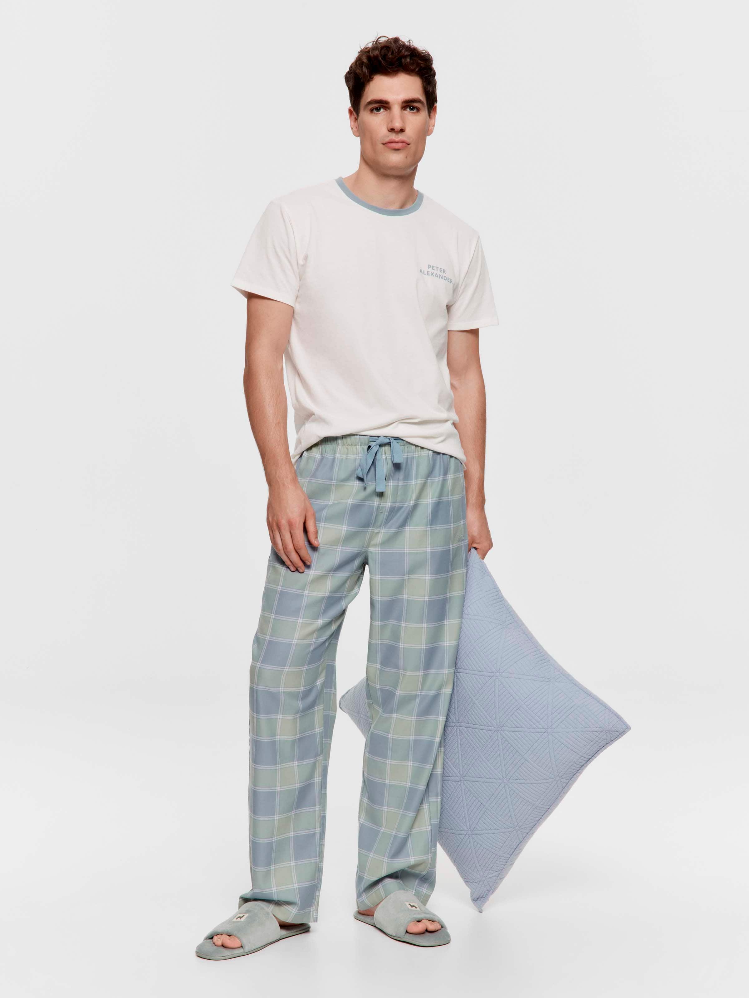 Green Check 100% Cotton Classic Pj Pant