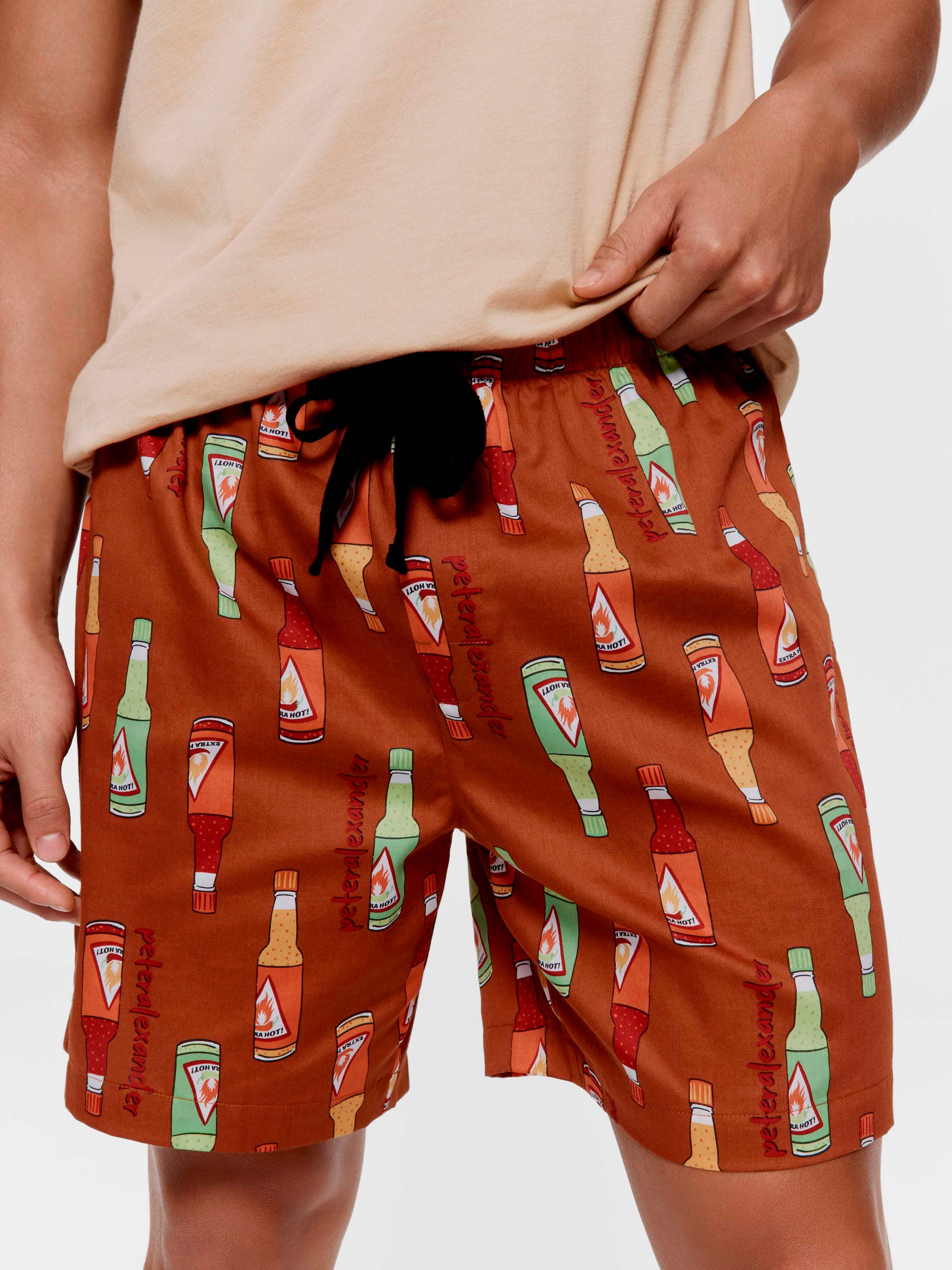Hot Sauce 100% Cotton Mid Short