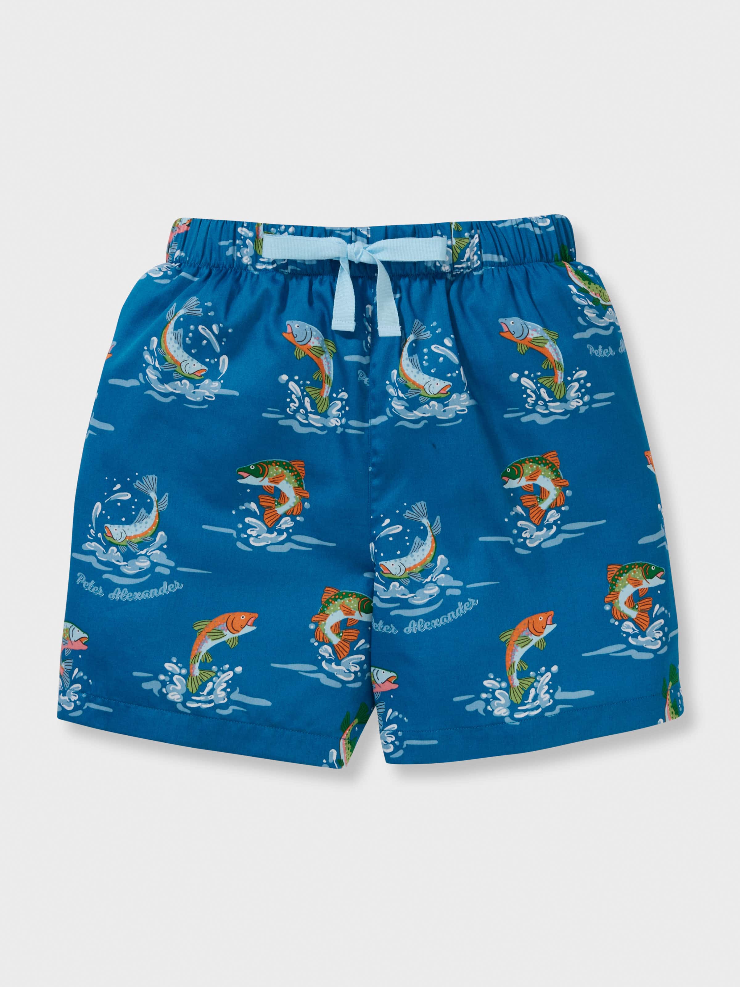 Boys Fishing 100% Cotton Short Pj Set