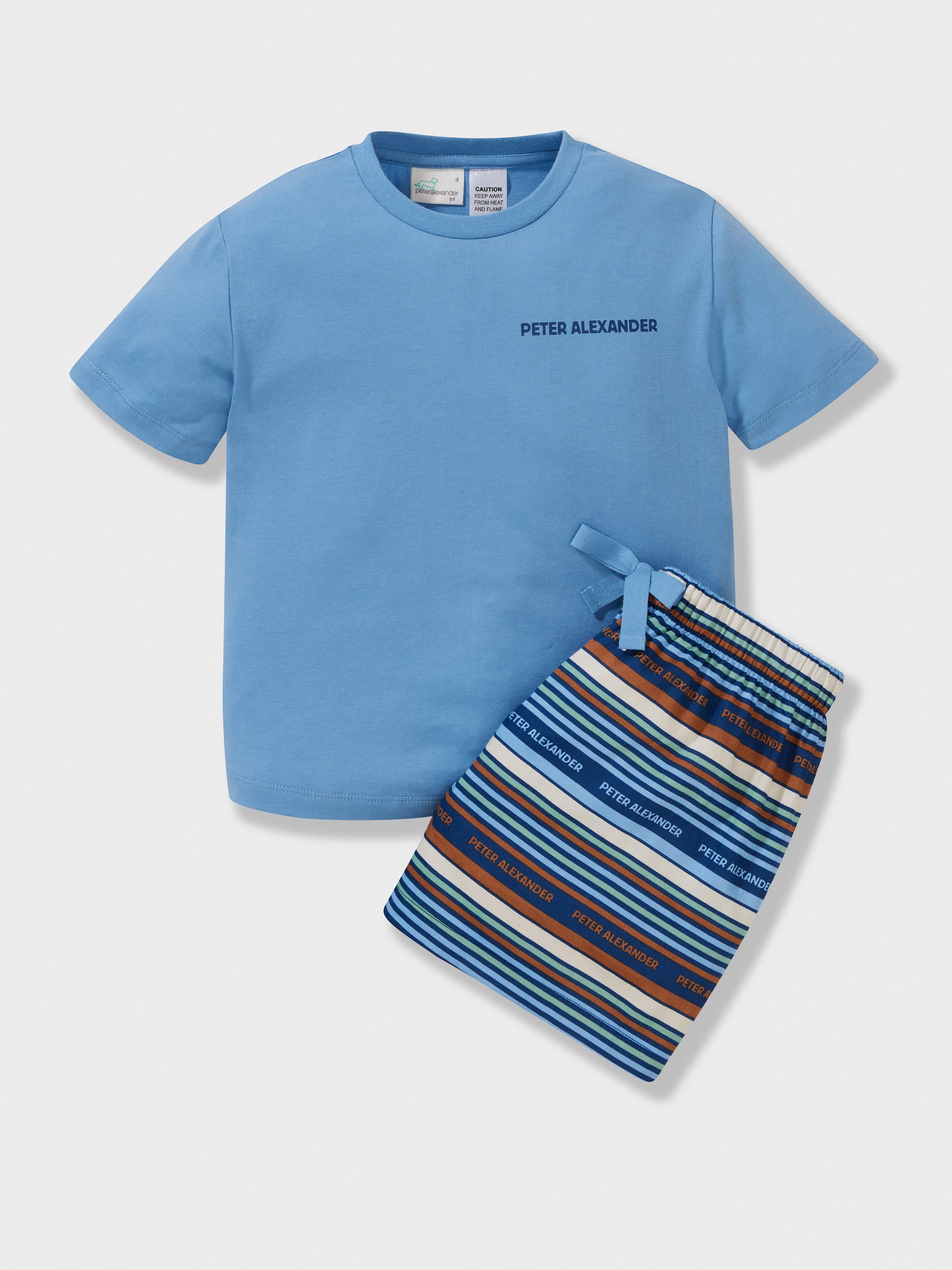 Boys Stripe 100% Cotton Short Pj Set