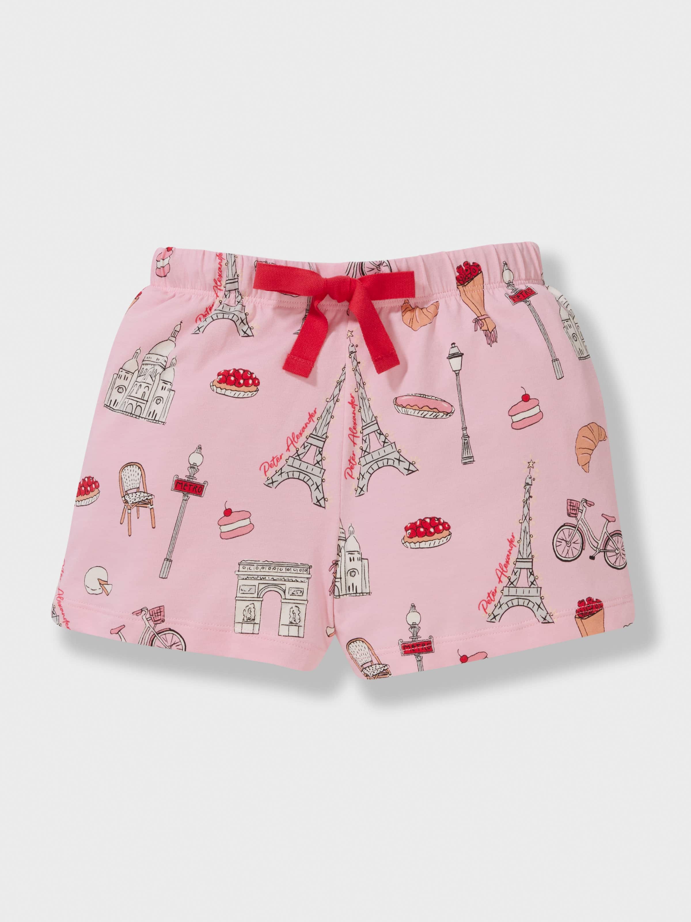 Girls Paris Classic Shortie Pj Set